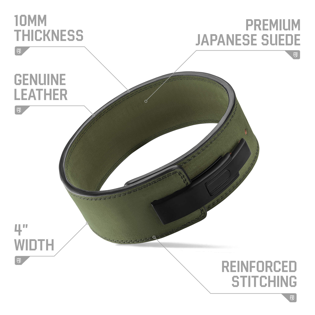 10mm Lever Belt - Army Green