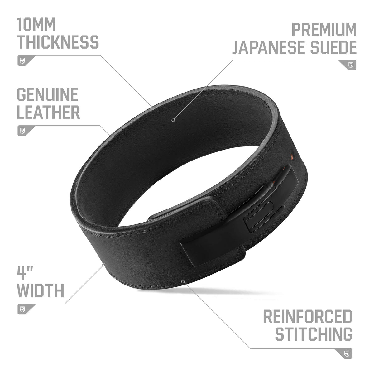 10mm Lever Belt - Black