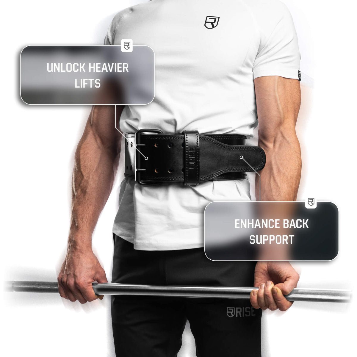 Premium 10mm Prong Belt - Black