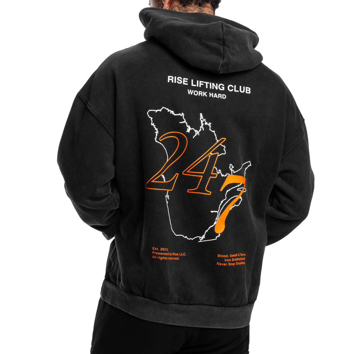 Men - 24/7 Oversized Hoodie - Black