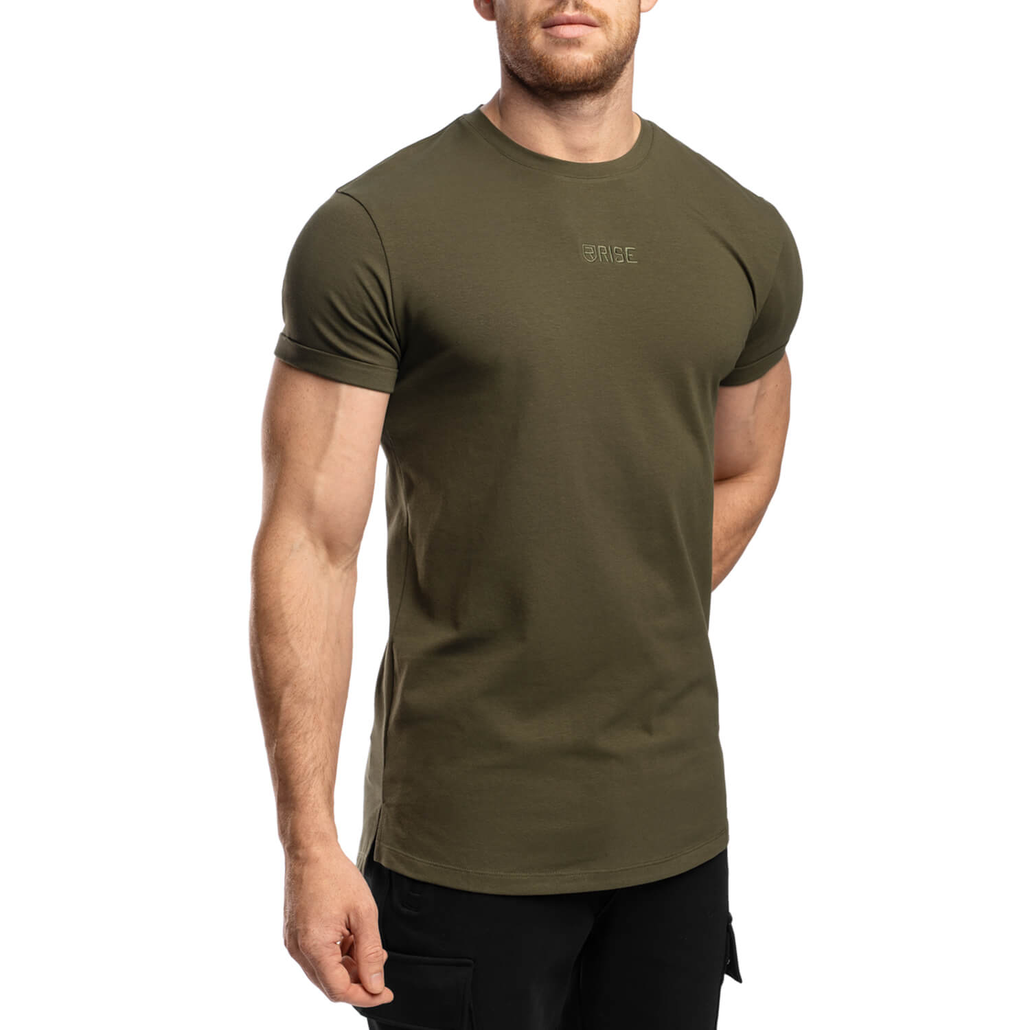 Elite Roll Up Sleeves T-Shirt - Rifle Green