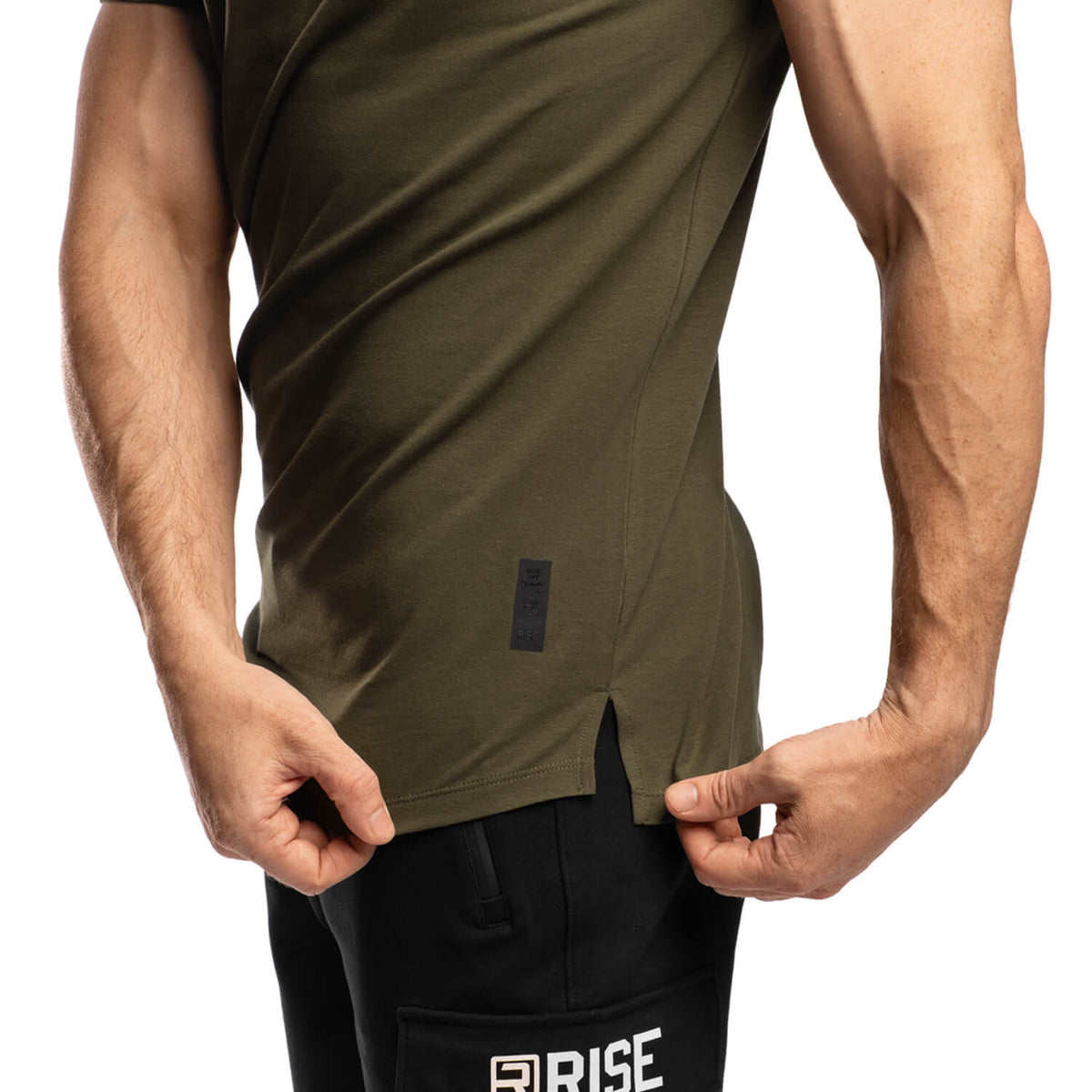 Elite Roll Up Sleeves T-Shirt - Rifle Green