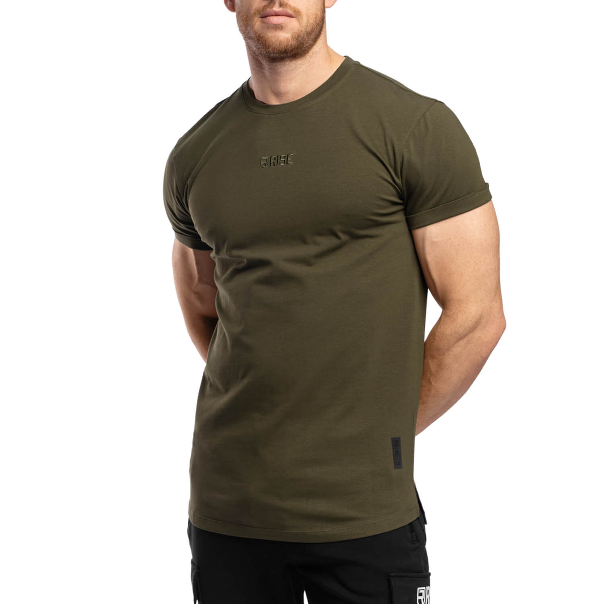 Elite Roll Up Sleeves T-Shirt - Rifle Green