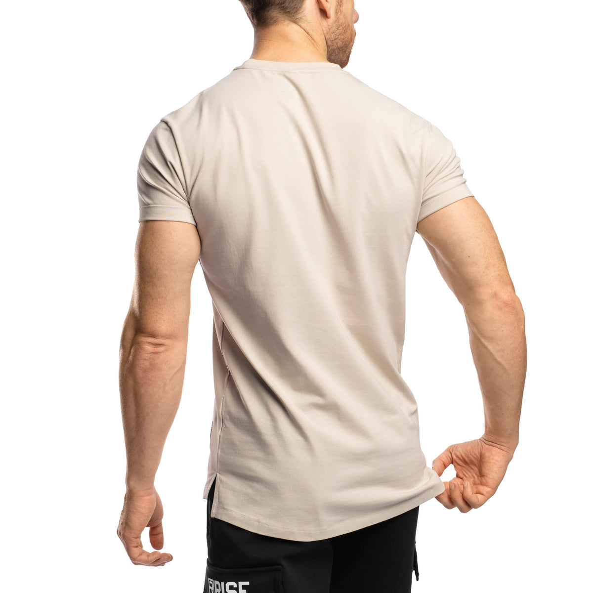 Elite Roll Up Sleeves T-Shirt - Sandstorm