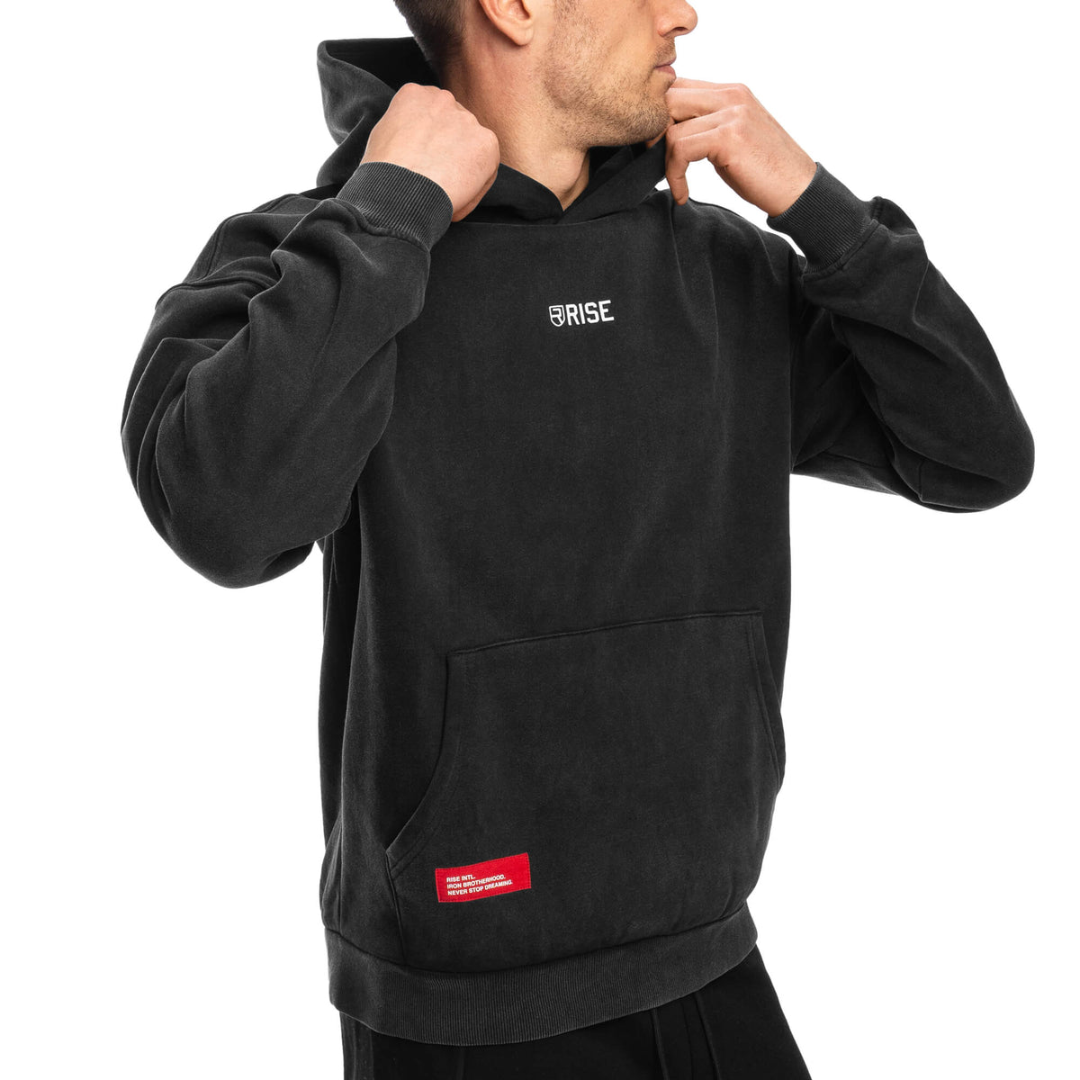 Men - Fear No Evil Oversized Hoodie - Black