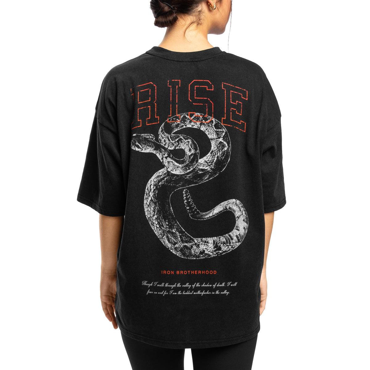 Women - Fear No Evil Oversized T-Shirt - Black