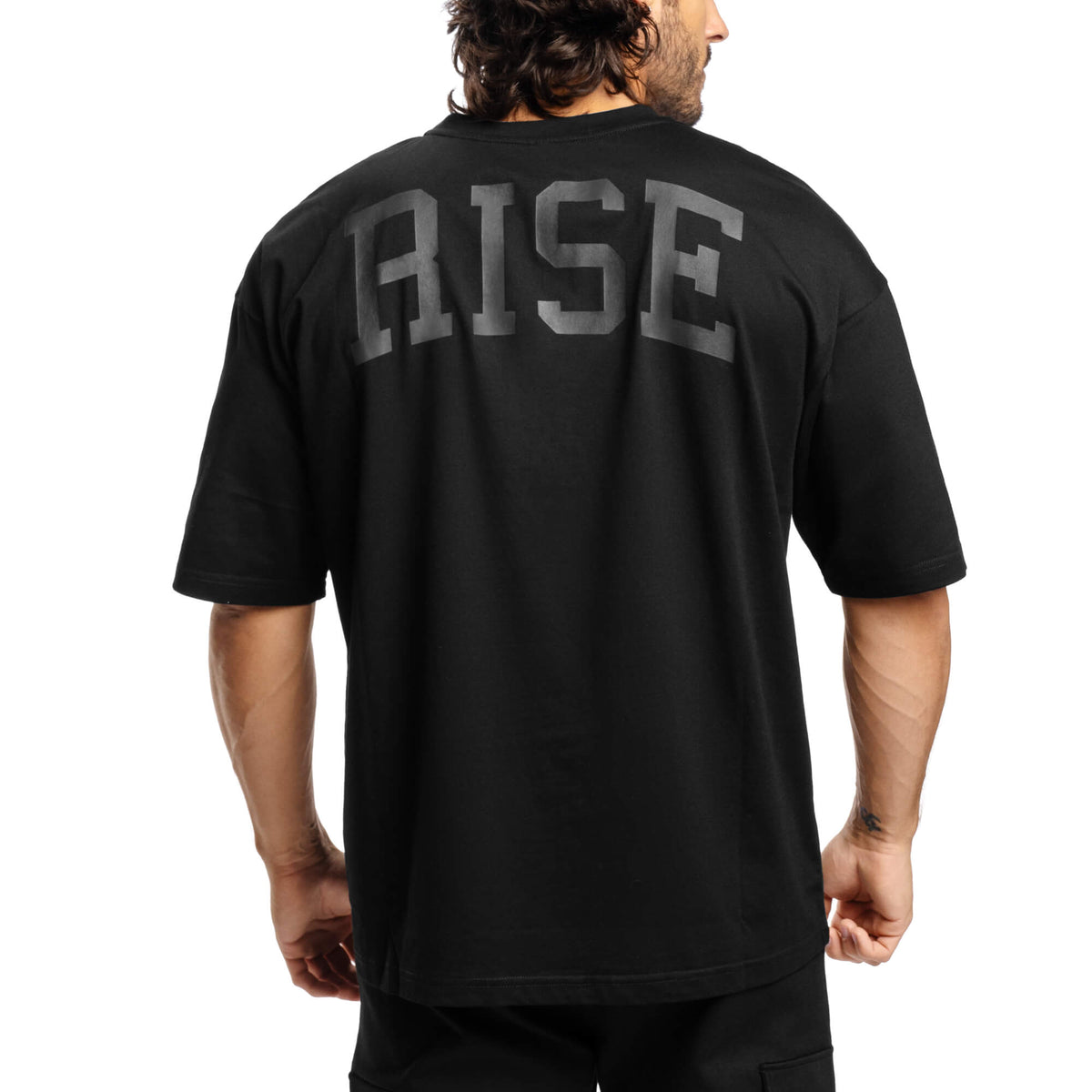Men - Ignite Oversized T-Shirt - Black on Black