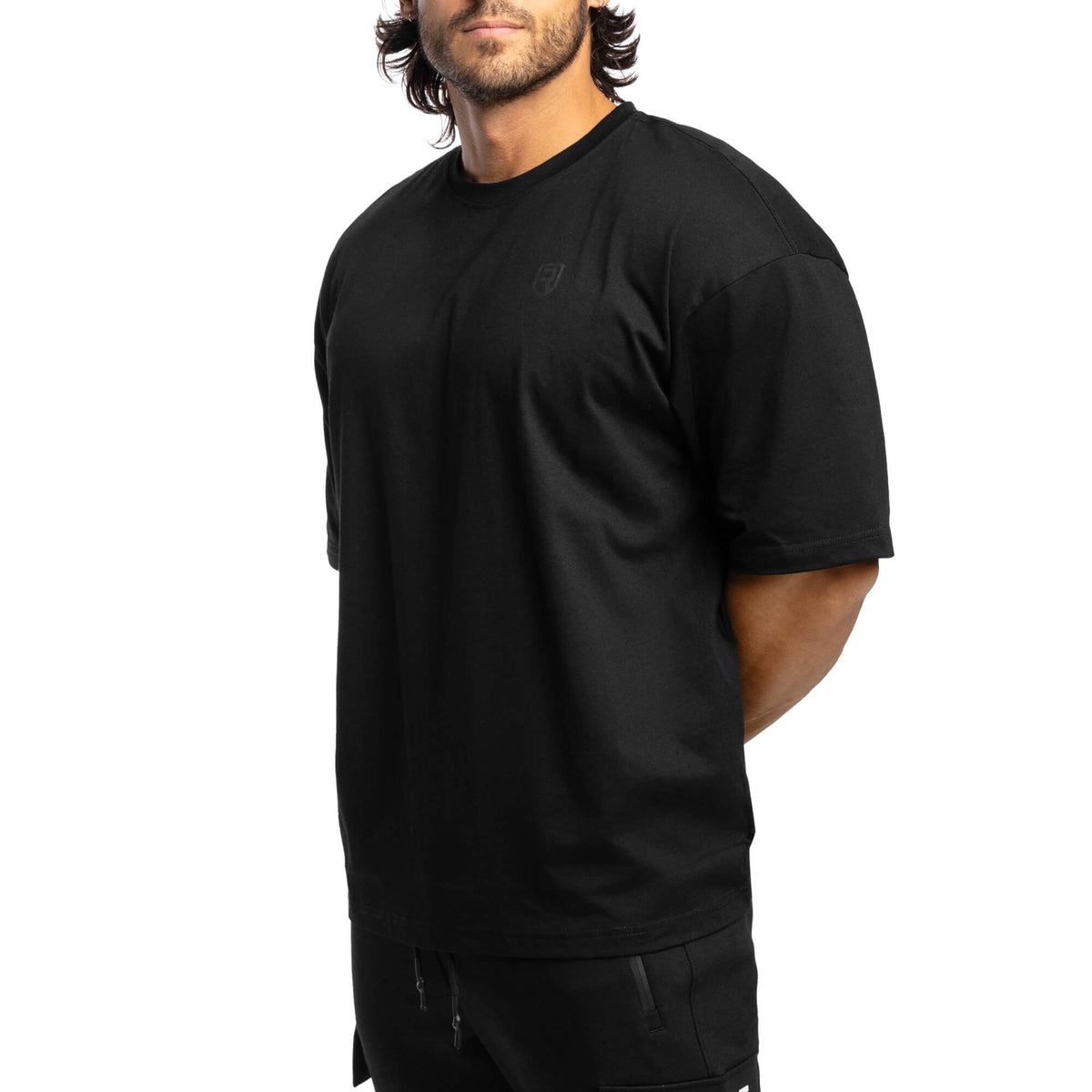 Men - Ignite Oversized T-Shirt - Black on Black