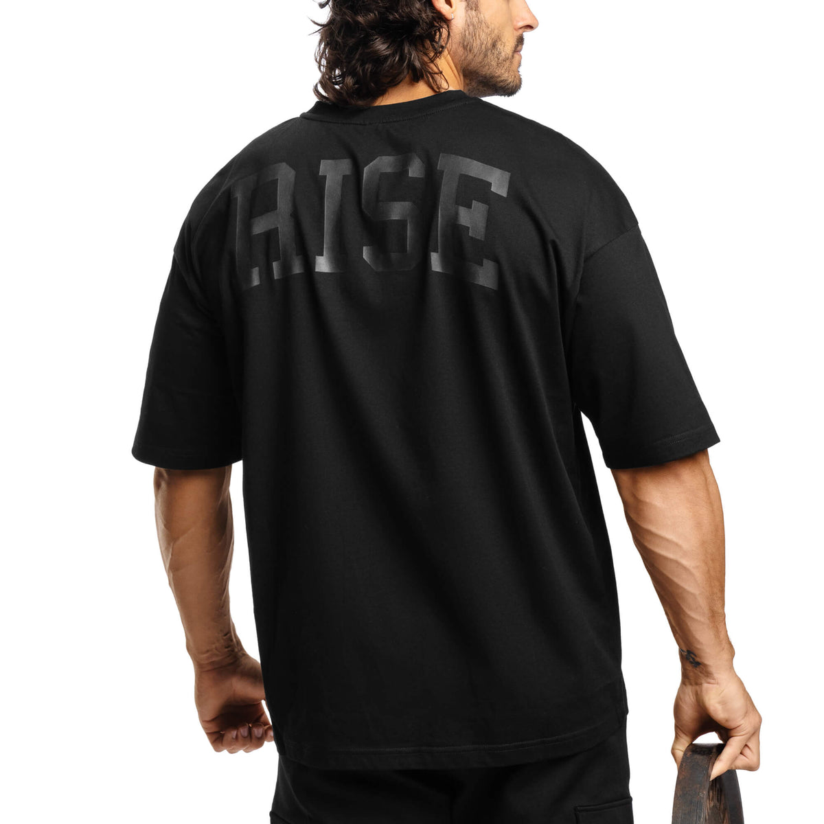 Men - Ignite Oversized T-Shirt - Black on Black