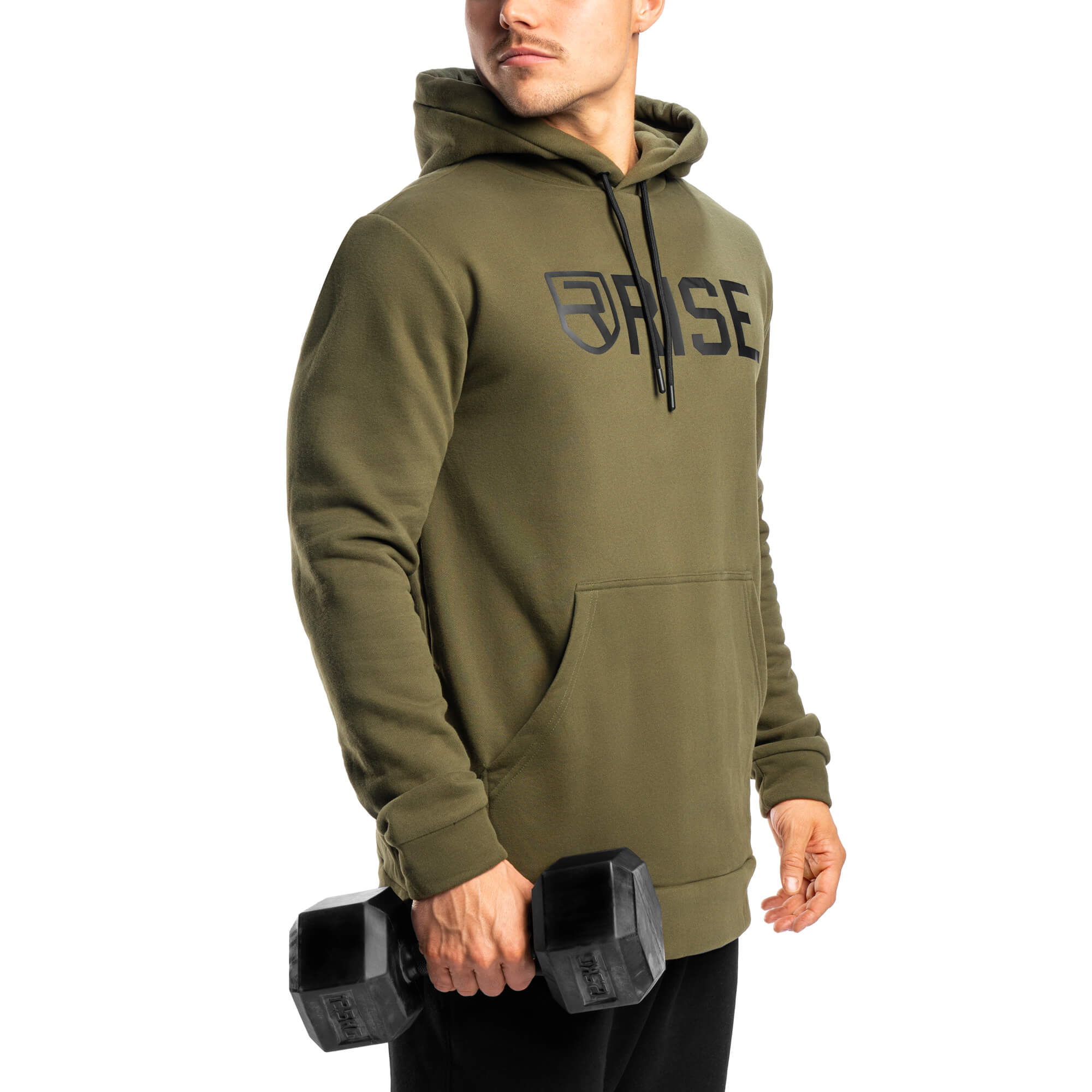 Sweat à capuche Signature - Vert armée