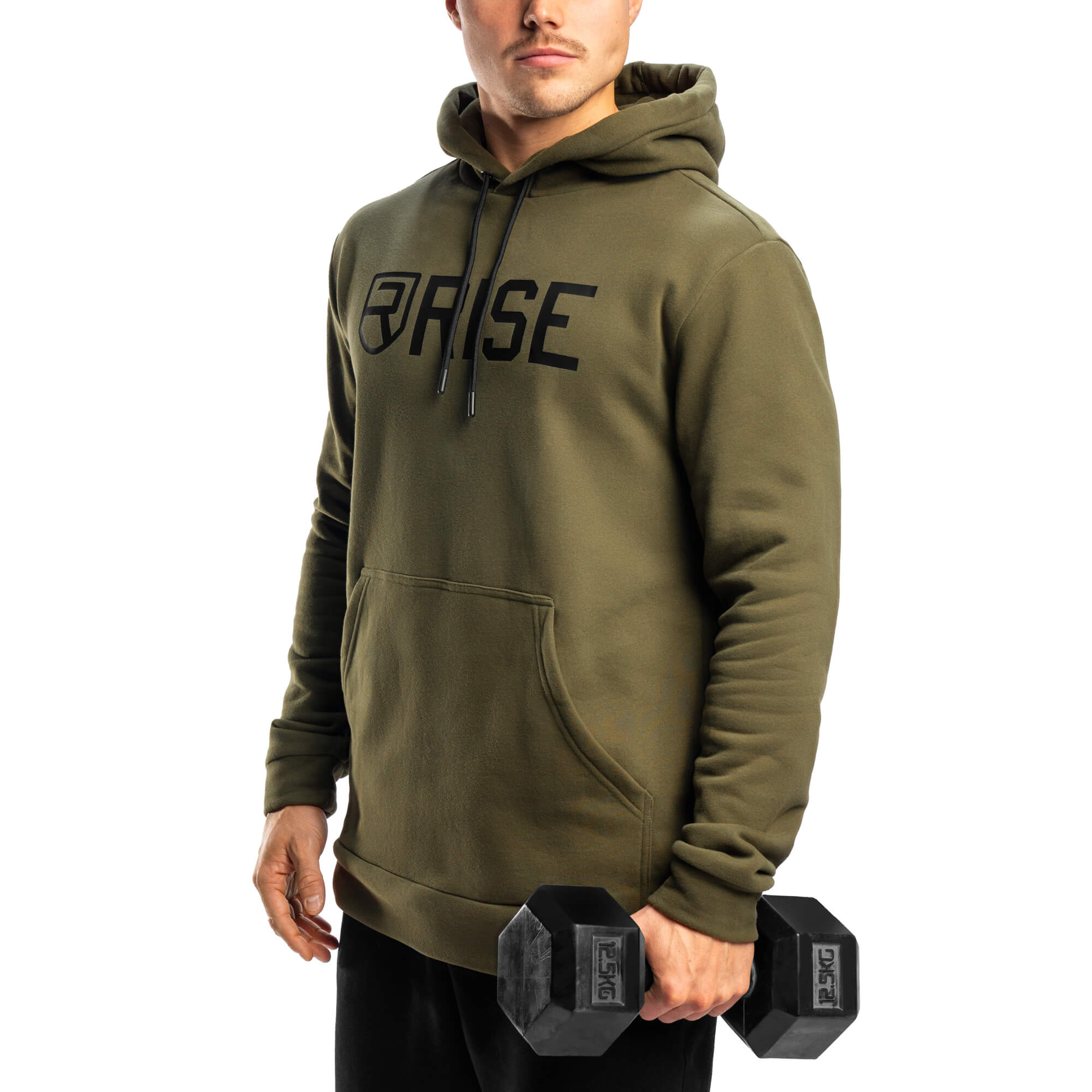 Sweat à capuche Signature - Vert armée