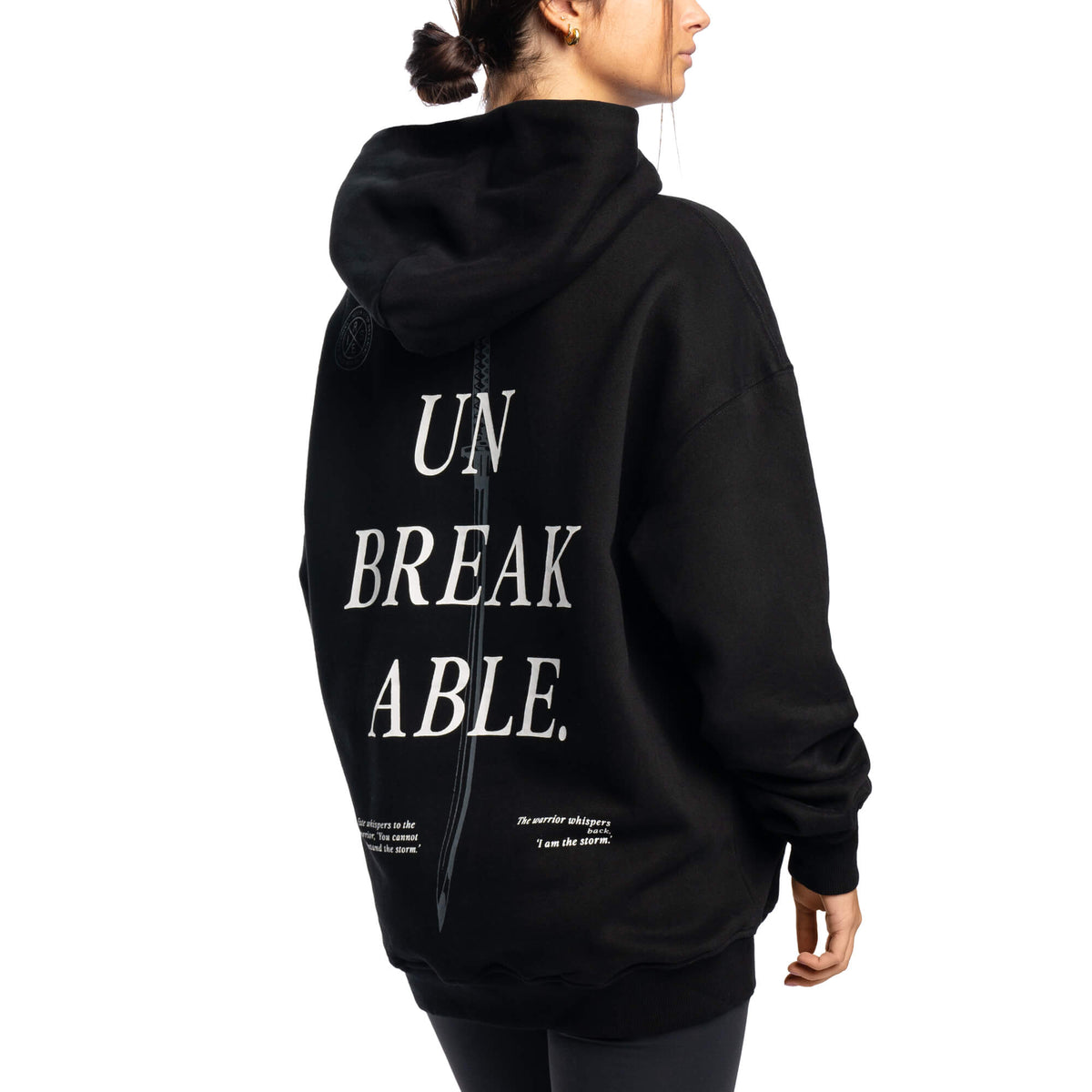 Women - Unbreakable Oversized Hoodie - Black