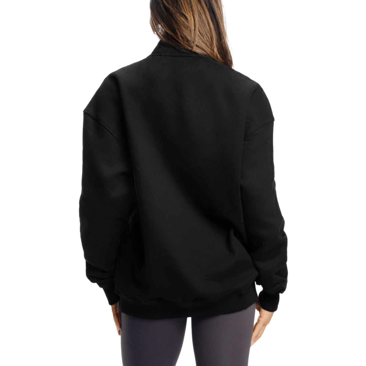 Women - Comfy Crew Half Zip - Black
