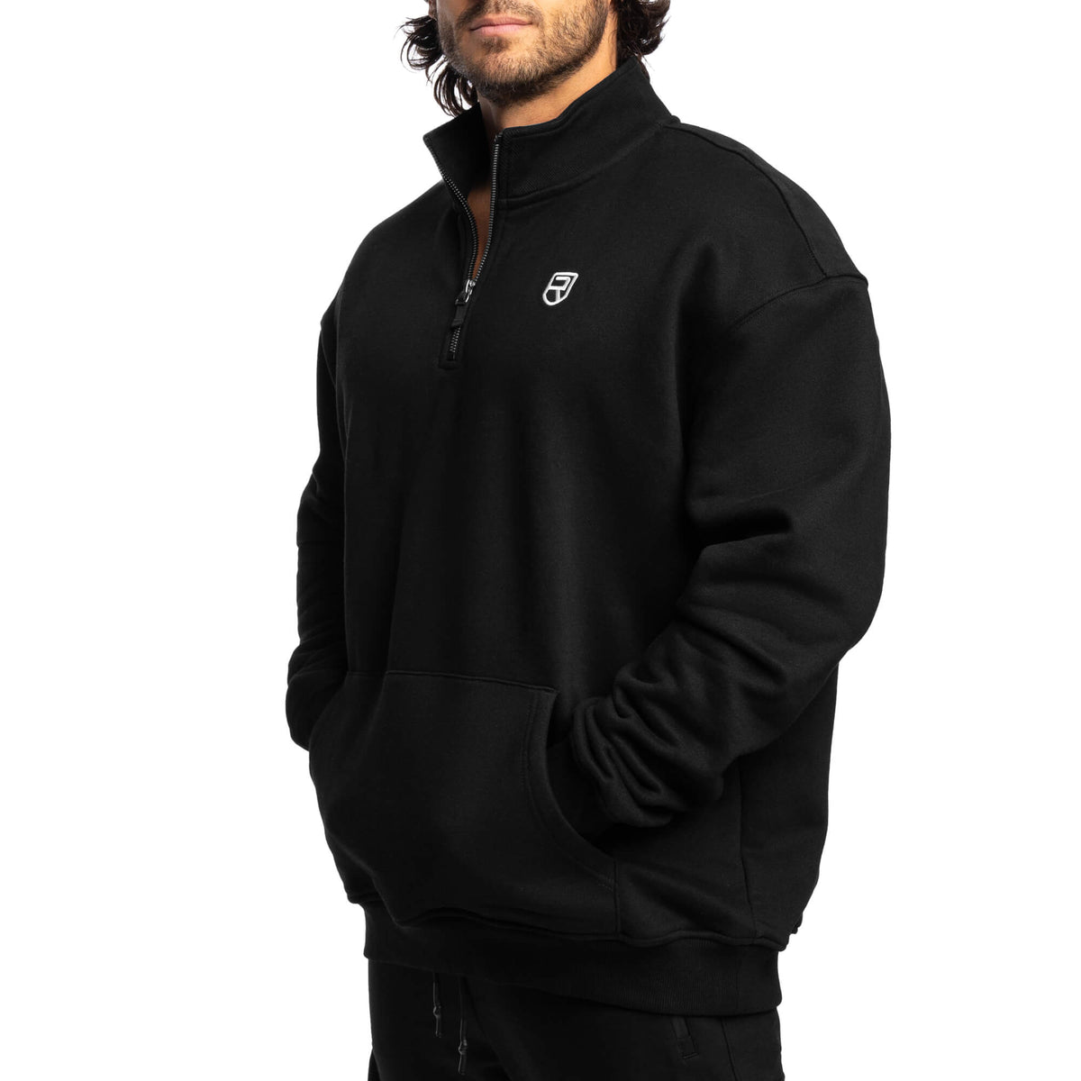 Men - Comfy Crew Half Zip - Black