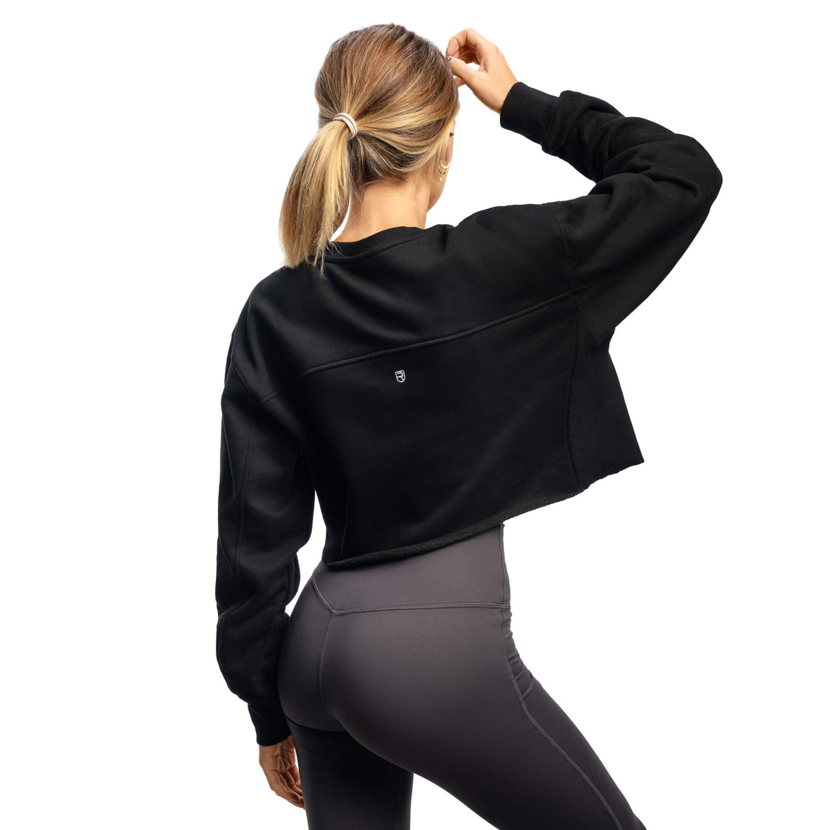 Comfy Cropped Sweater - Black