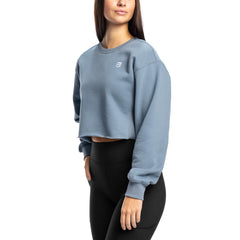 Comfy Cropped Sweater - Storm Blue - Rise Canada