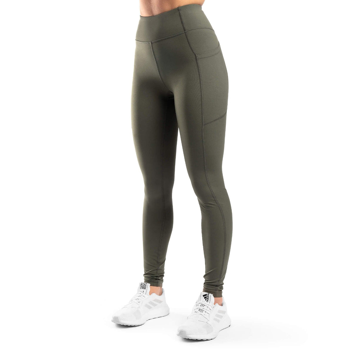 Arsenal High-Waisted Pockets Leggings - Army Green