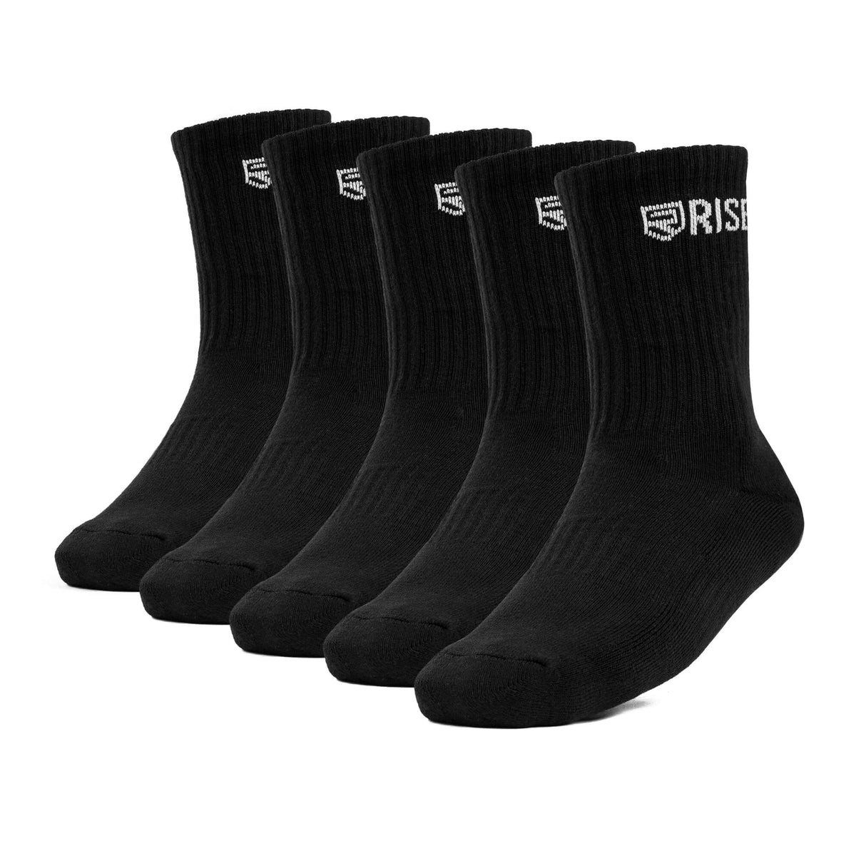 Chaussettes Rise Crew – Noir (5 pk)