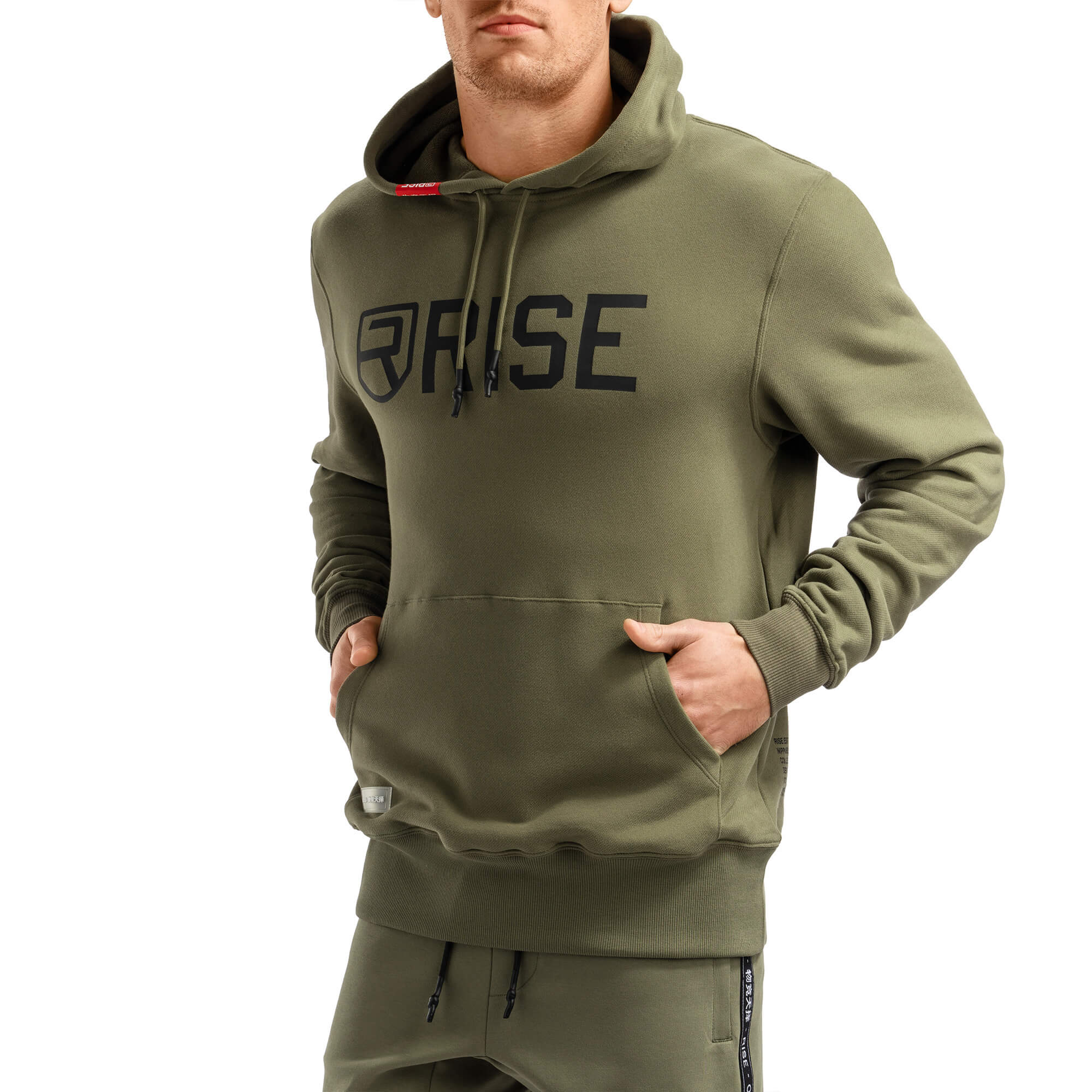 Sweat à capuche AMRAP - Vert armée