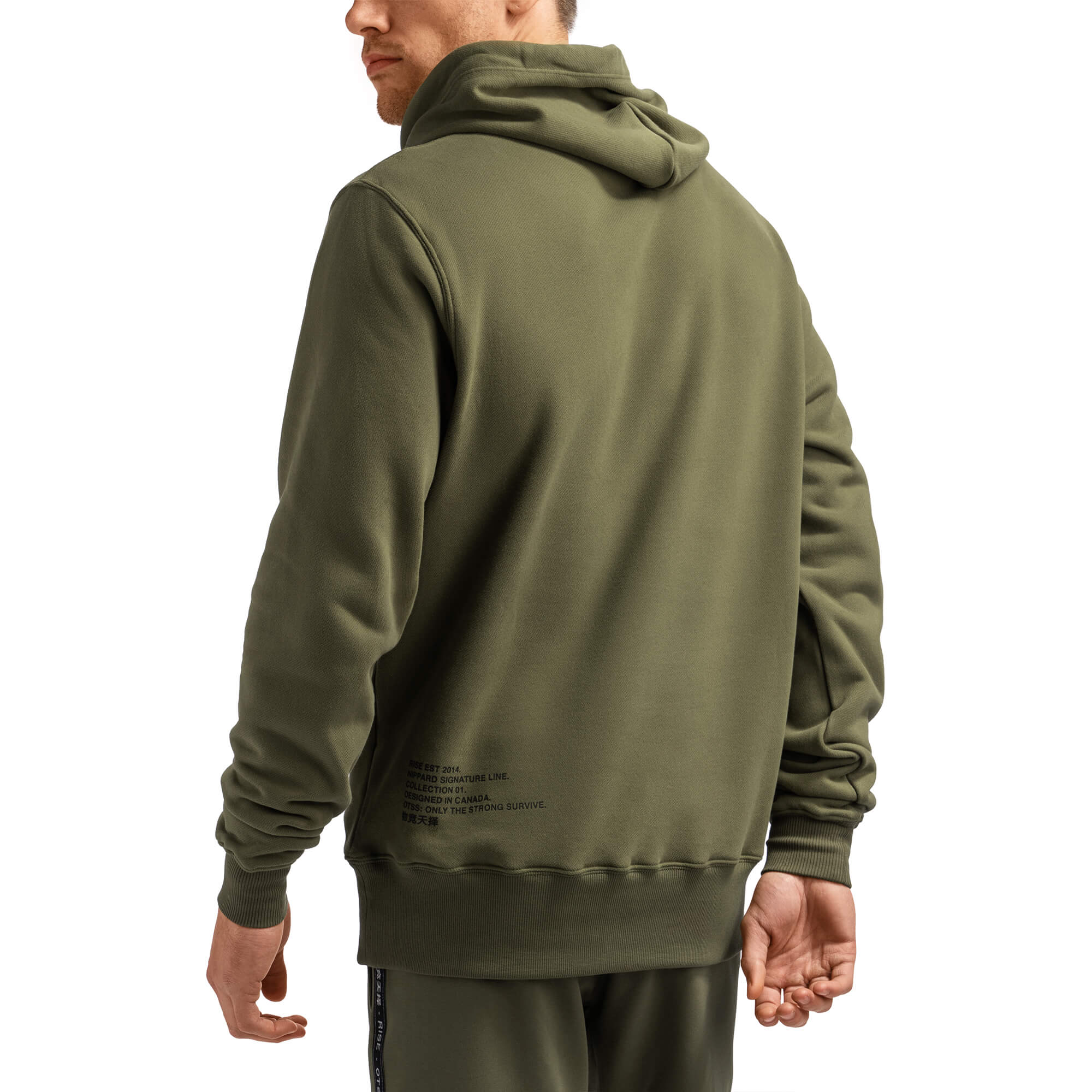 Sweat à capuche AMRAP - Vert armée
