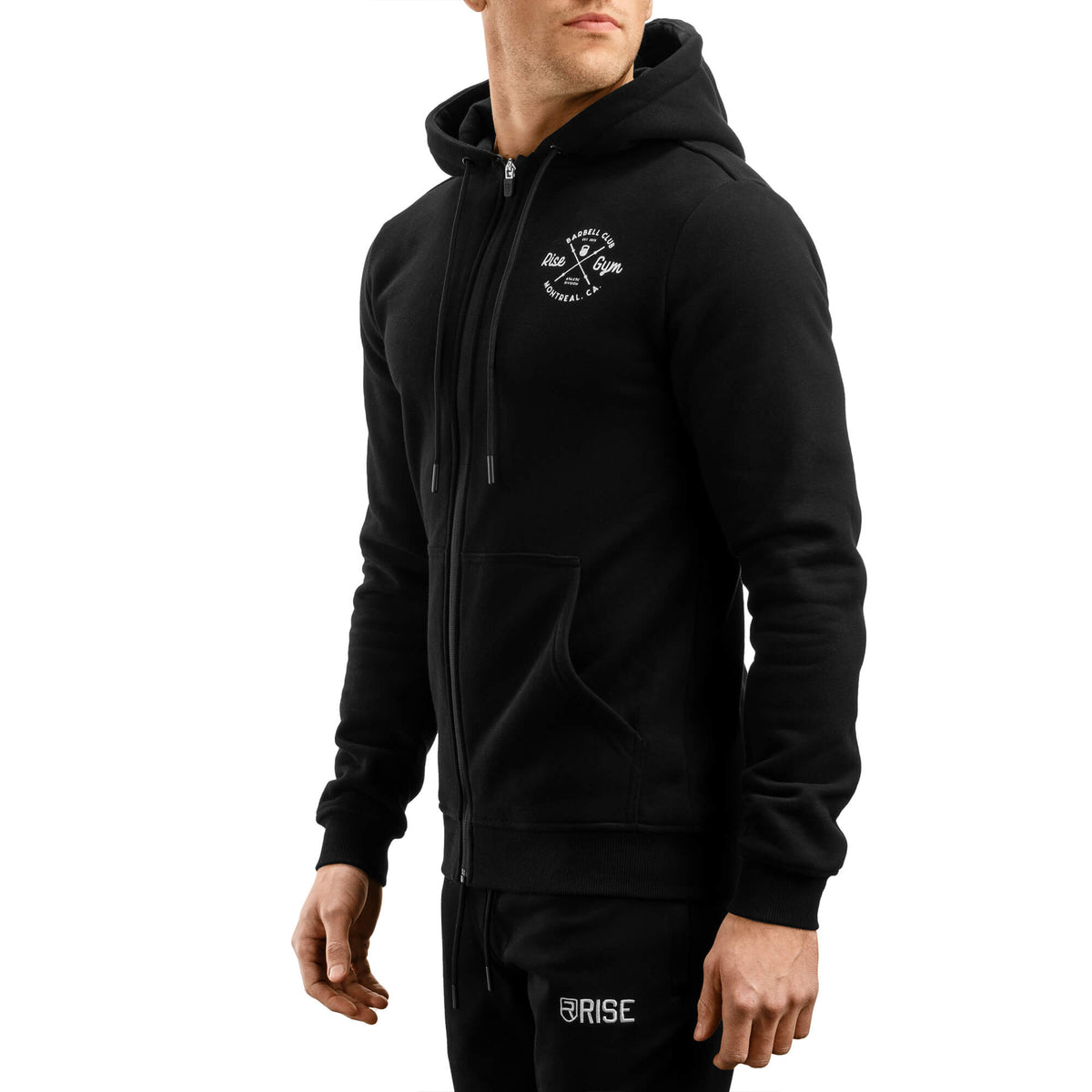 Barbell Club Full-Zip Hoodie - Black