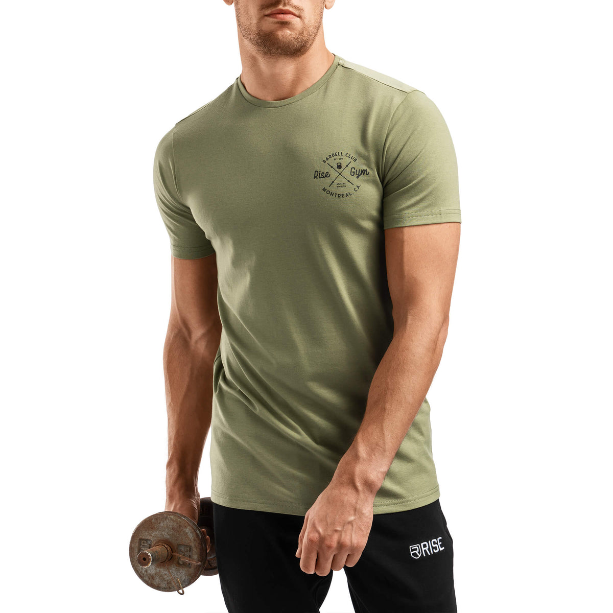 Chemise Barbell Club - Vert Armée