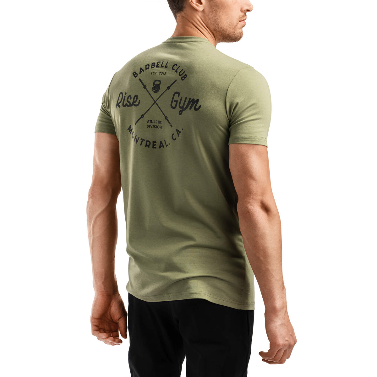 Chemise Barbell Club - Vert Armée
