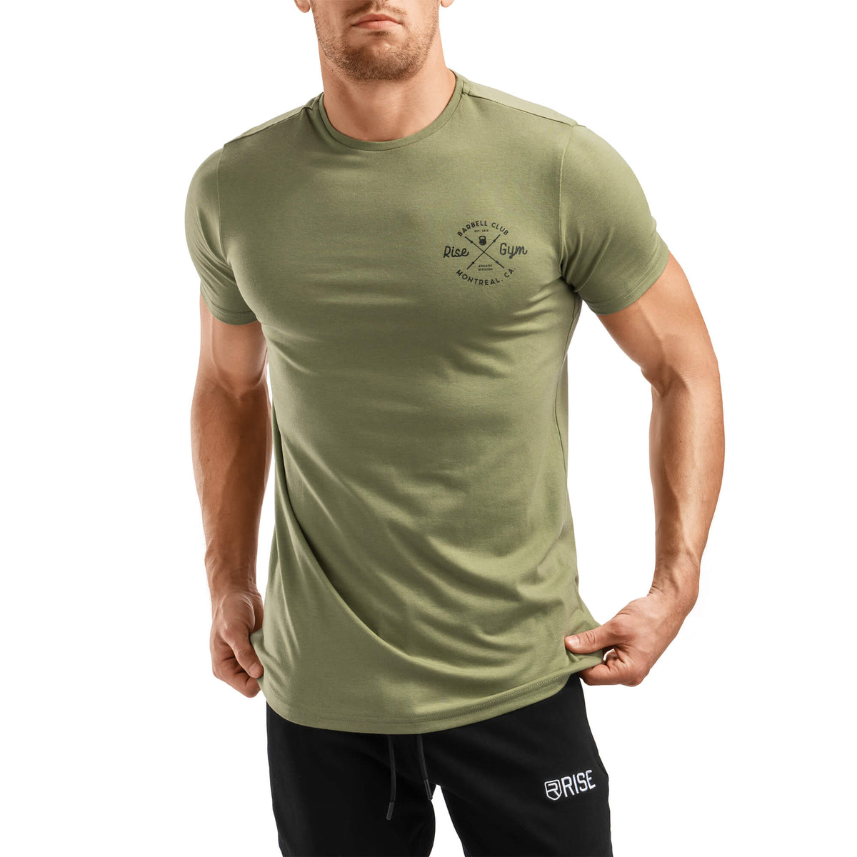 Chemise Barbell Club - Vert Armée