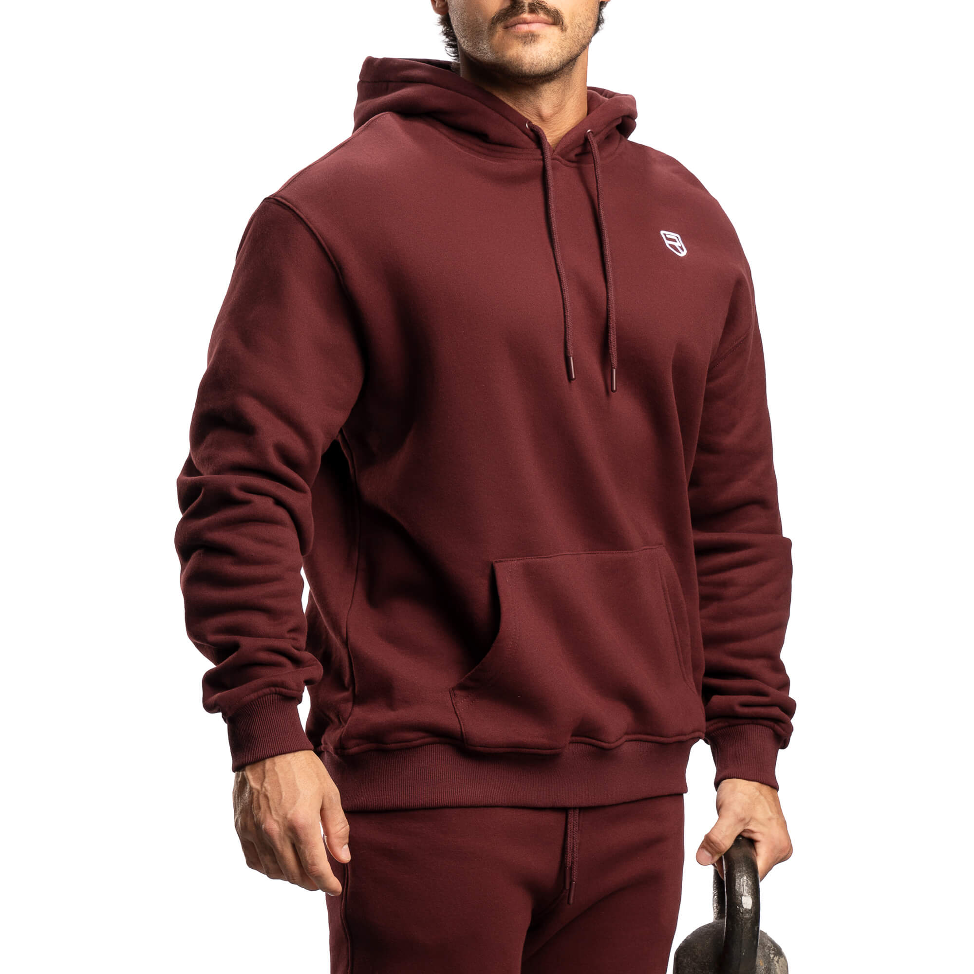 Sweat à capuche confortable 2.0 - Bordeaux
