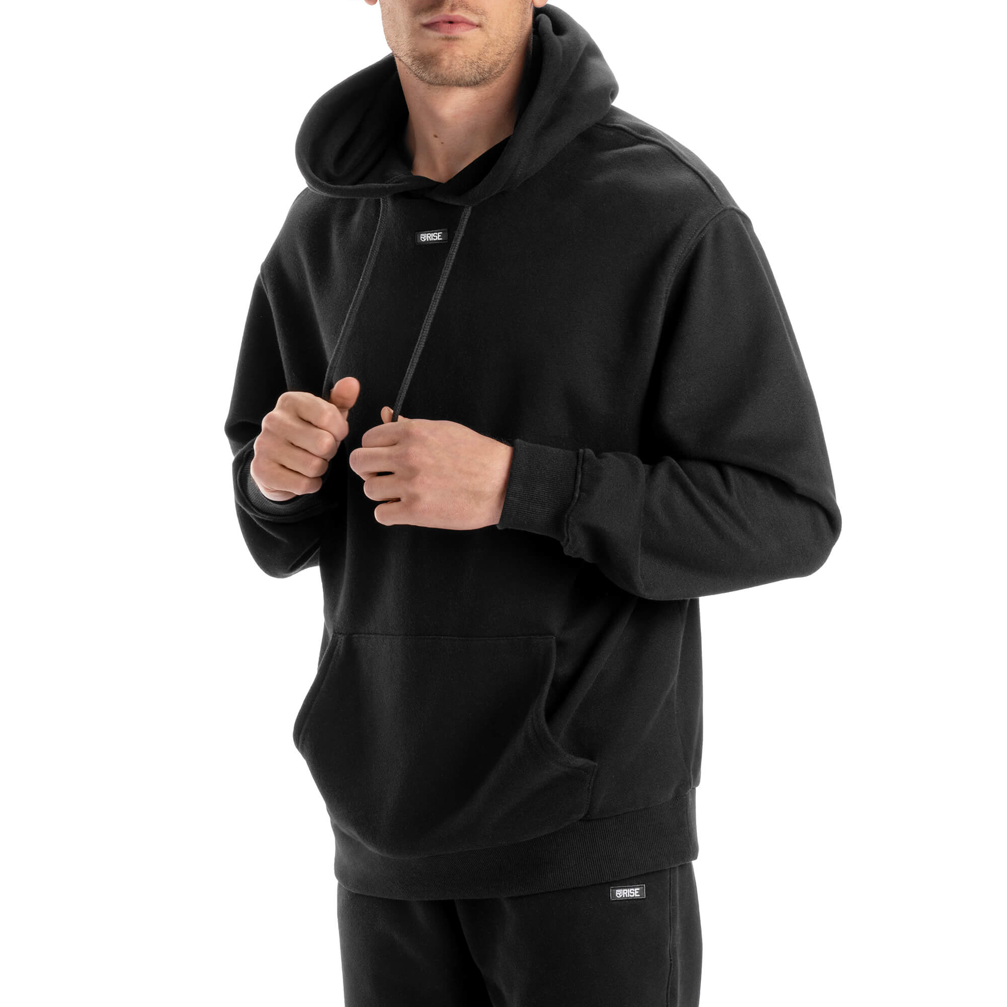Sweat à capuche confortable - Noir