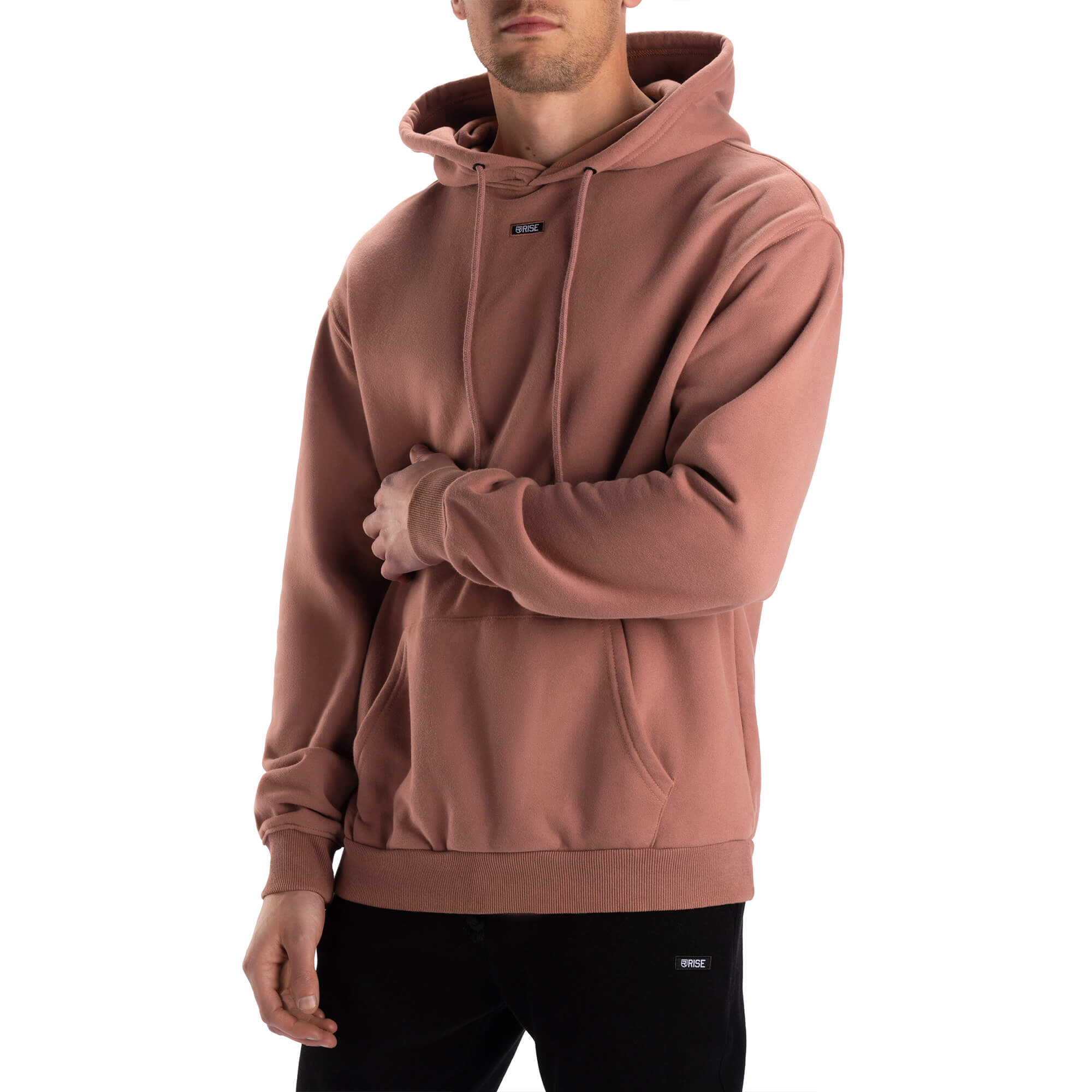 Sweat à capuche confortable - Vieux rose