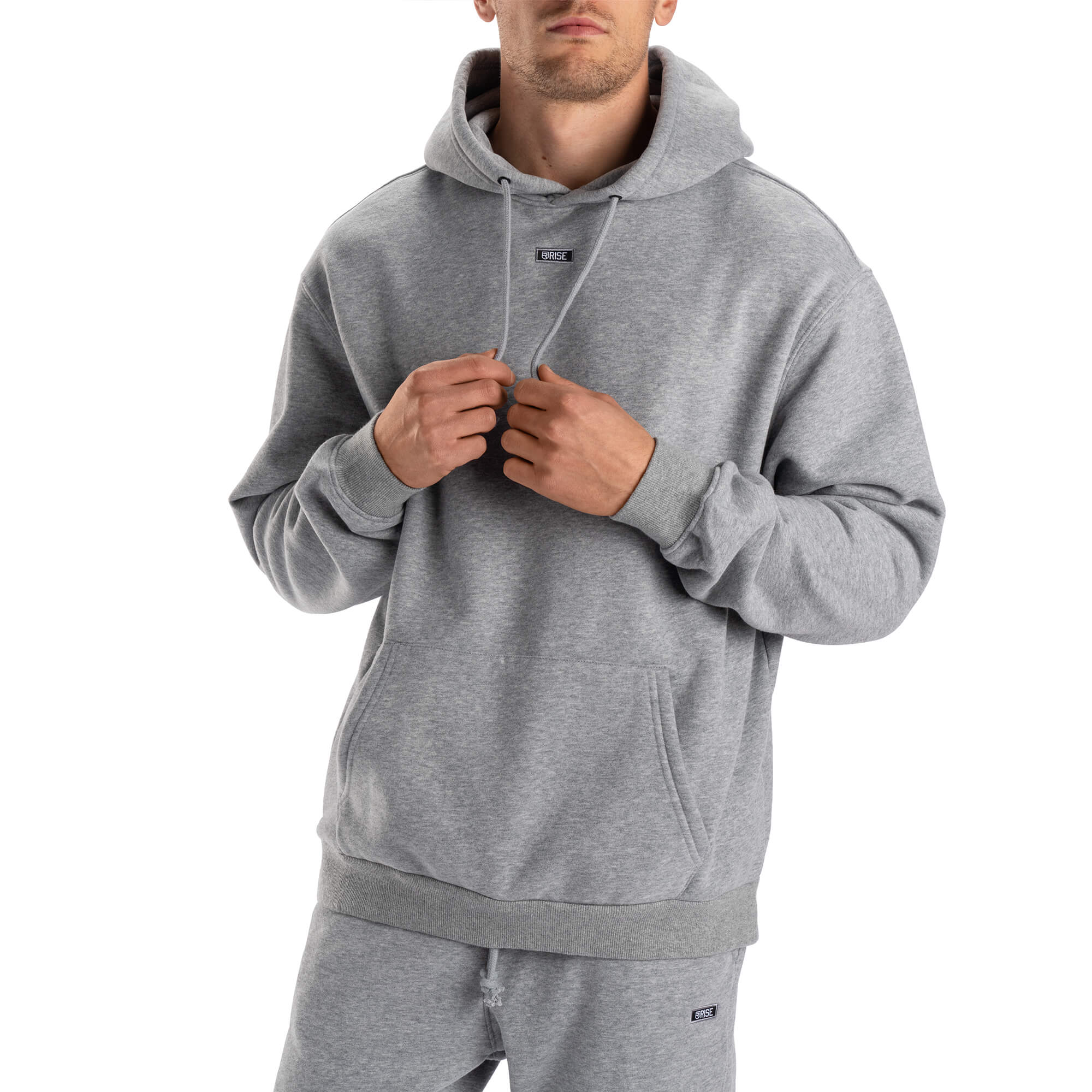 Sweat à capuche confortable - Gris clair