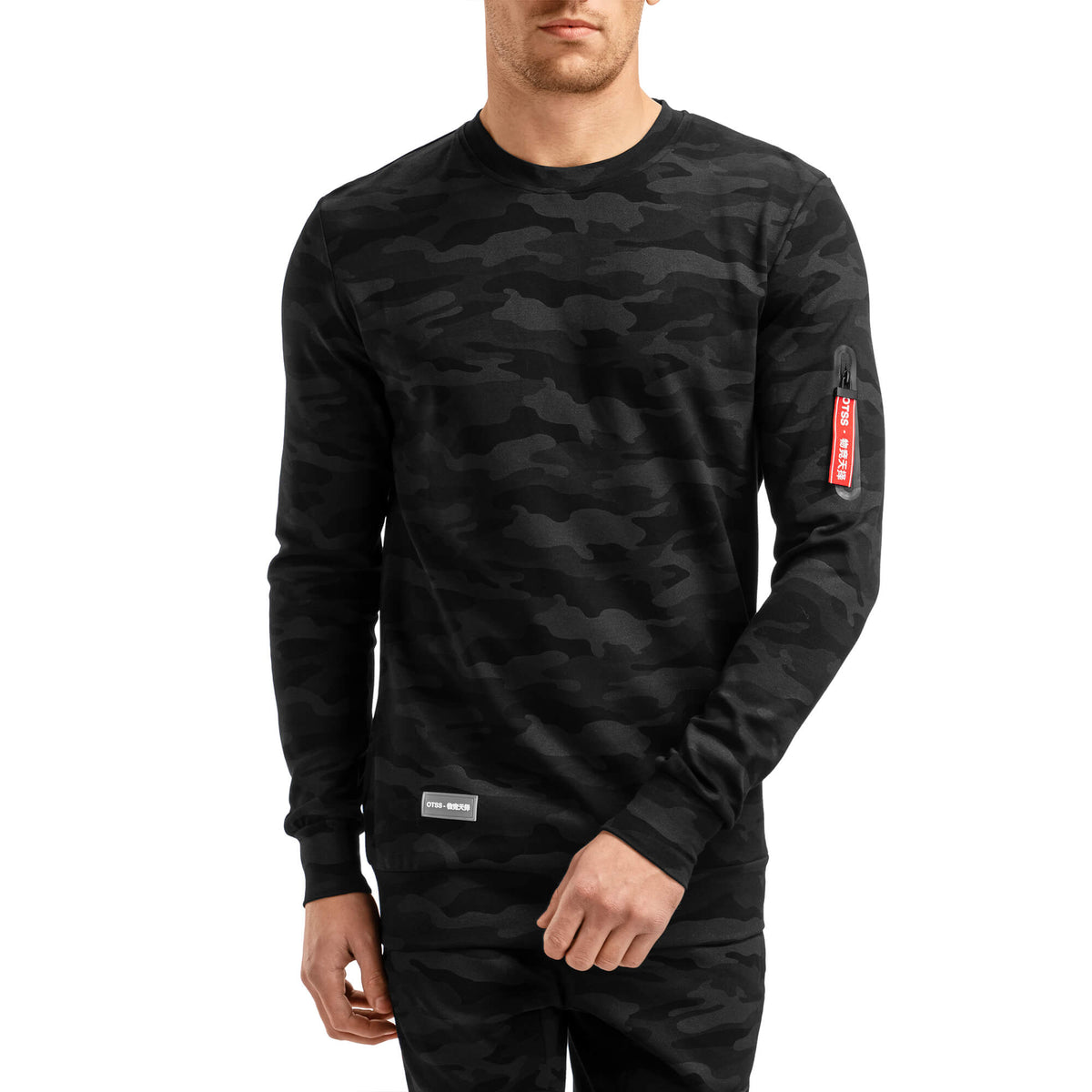 Electro Crewneck - Black Camo