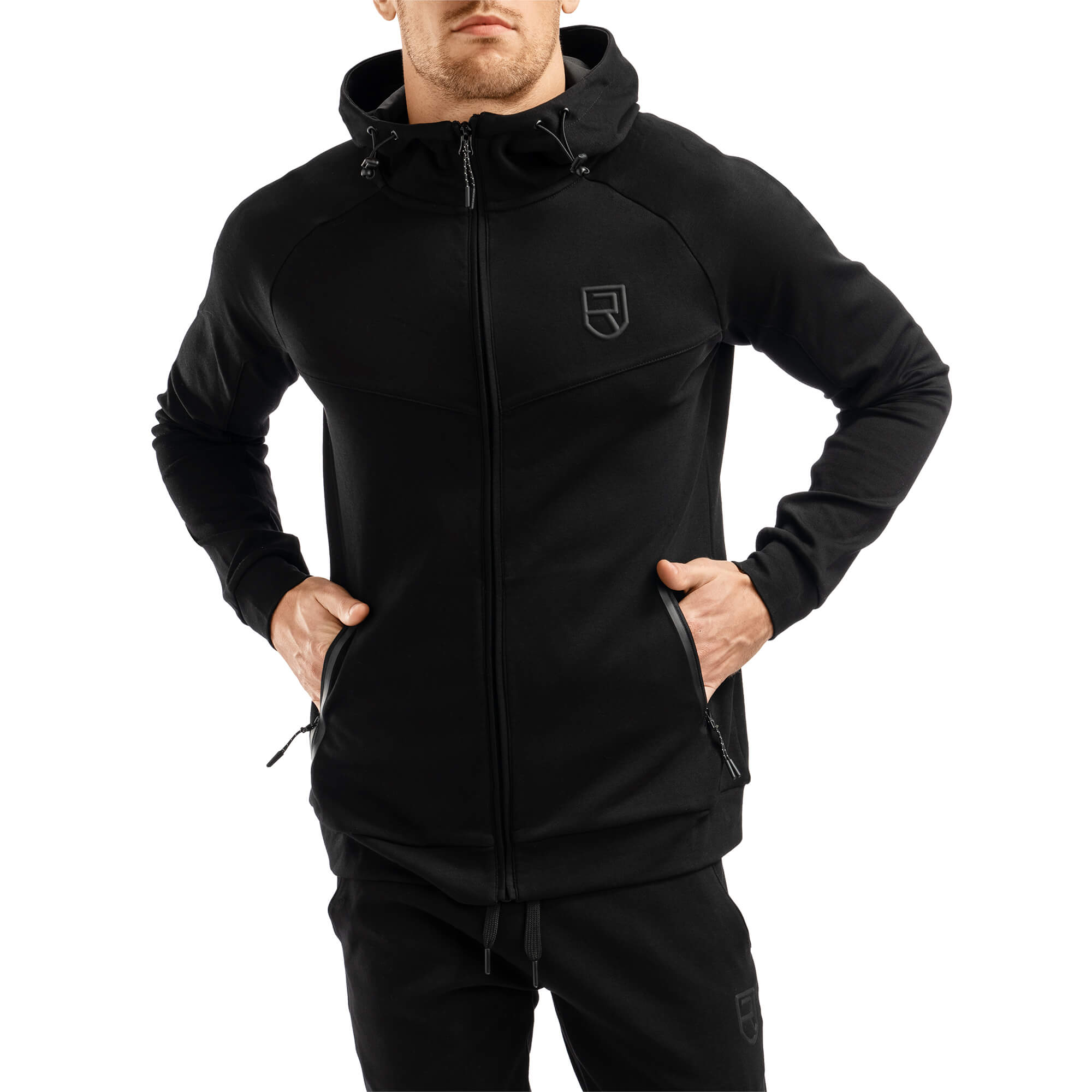 Sweat à capuche Peak – Noir