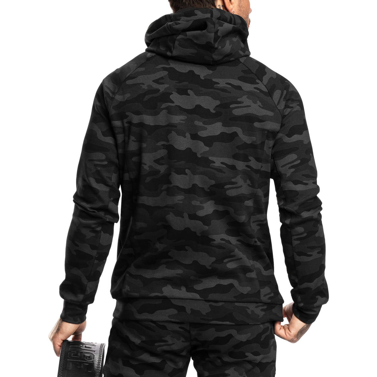 Peak Hoodie – Black Camo