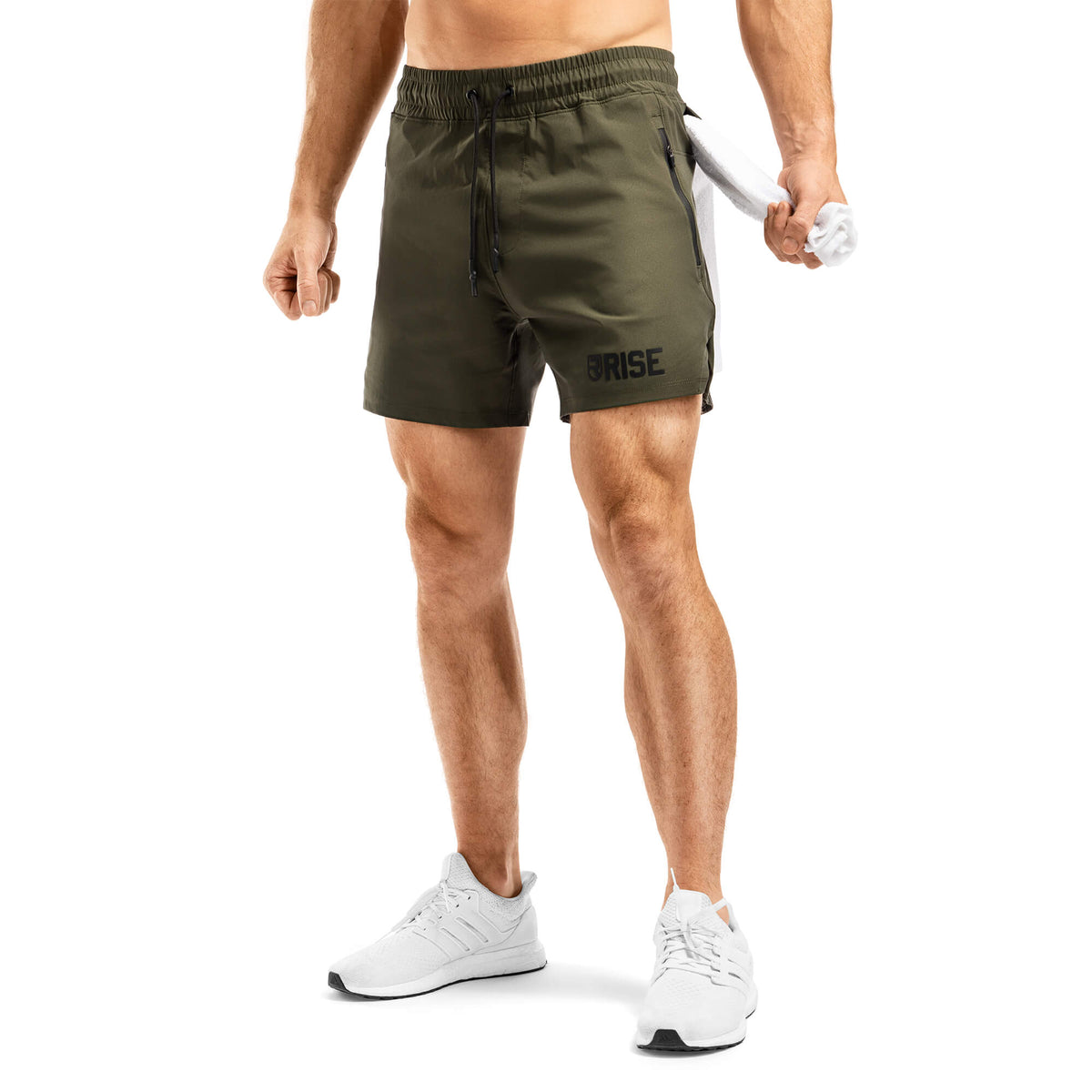 Rest Later Shorts 5&quot; - Army Green