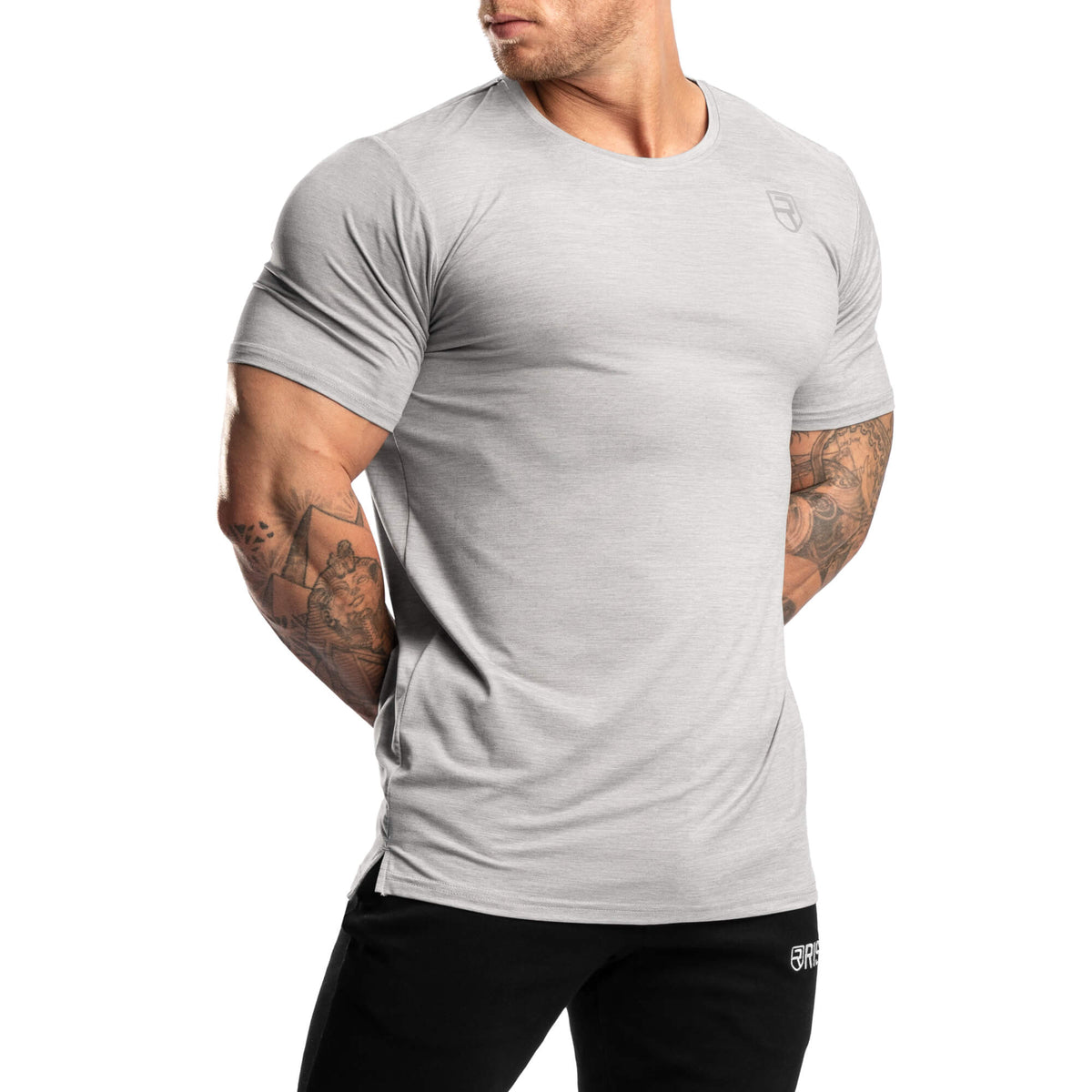 T-shirt le plus doux – gris chiné