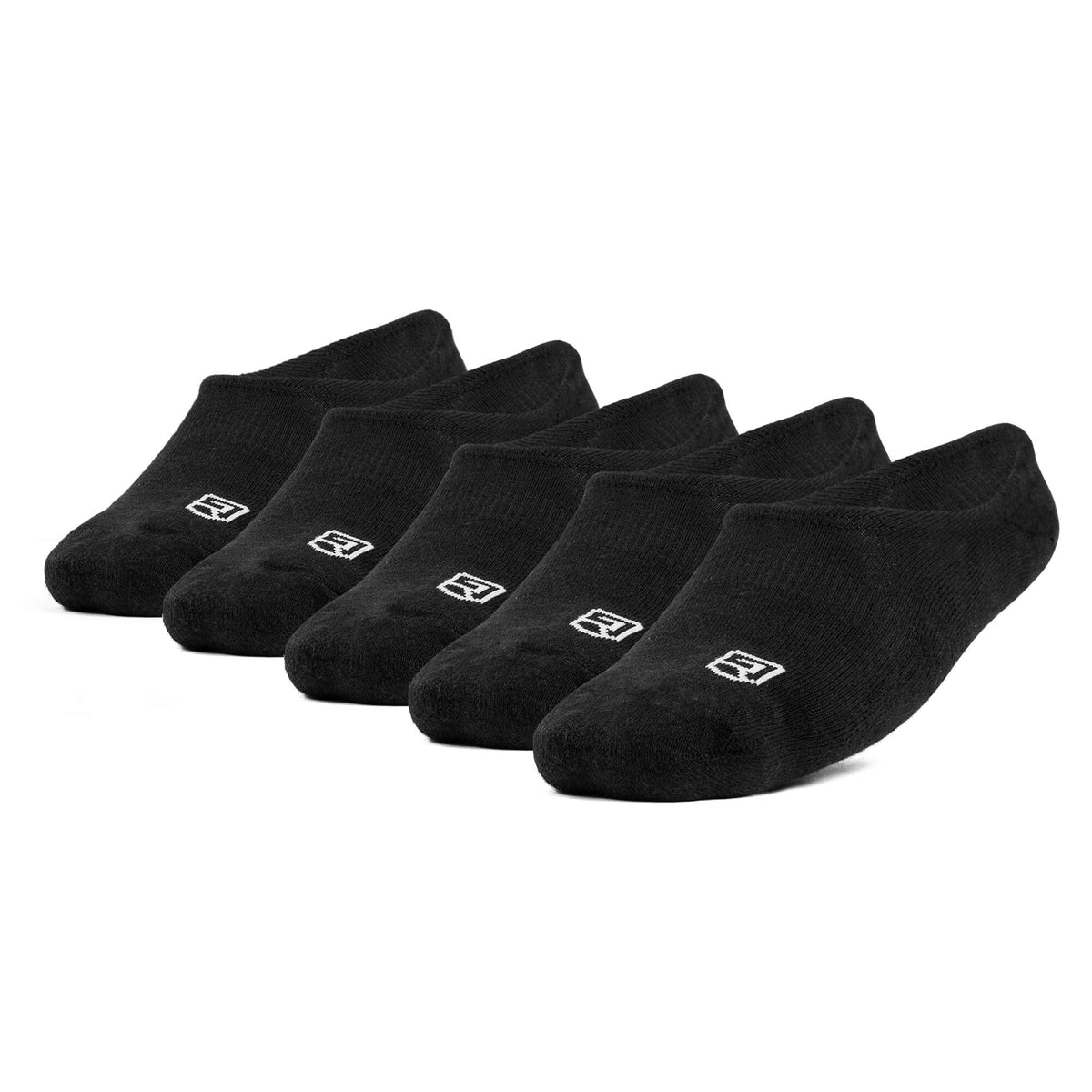Chaussettes de sport invisibles - Noir (5 pk)