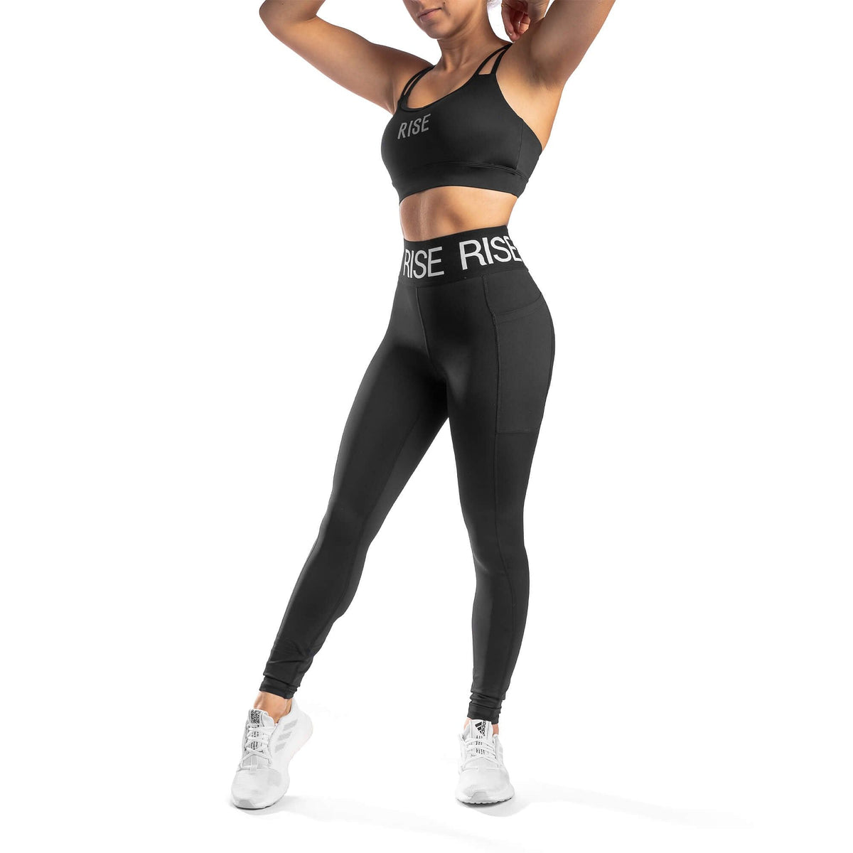 Spirit High Waisted Pockets Leggings - Black