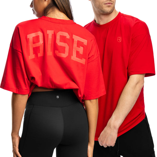 トップス DAILY S/S T-SHIRT #290602 - RED / XL u-Ignite-Oversized-T-Shirt---