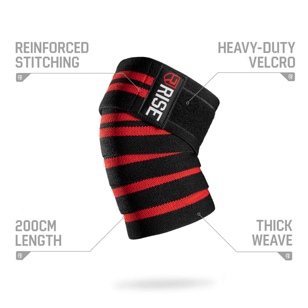 Knee Wraps – Black - Rise Canada