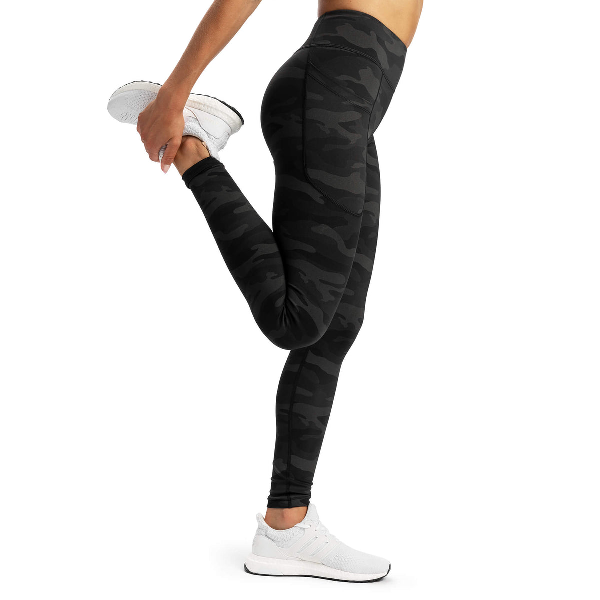 Absolute High Waisted Pockets Leggings Black Camo Rise Canada