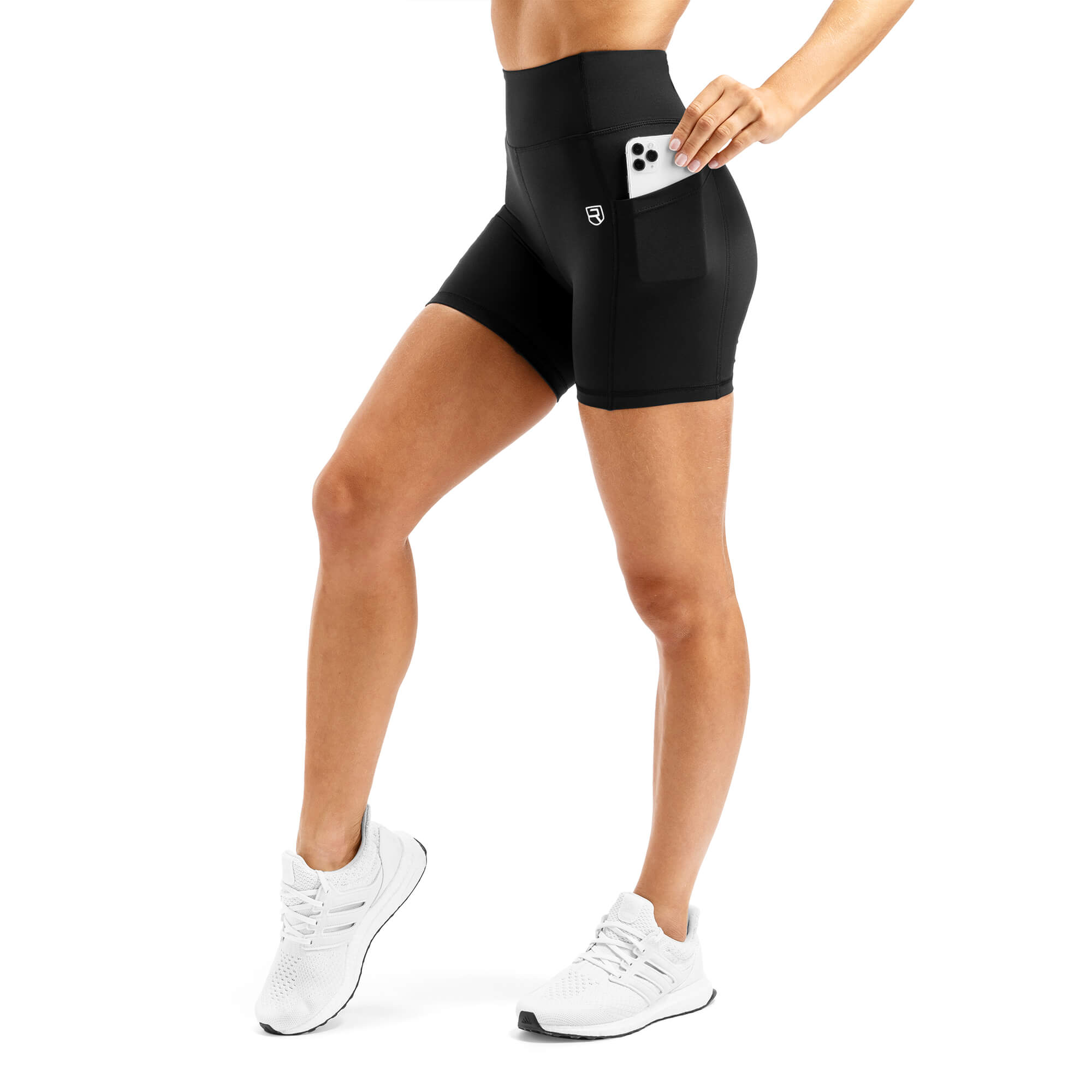 Short taille haute avec poches Arsenal - Noir