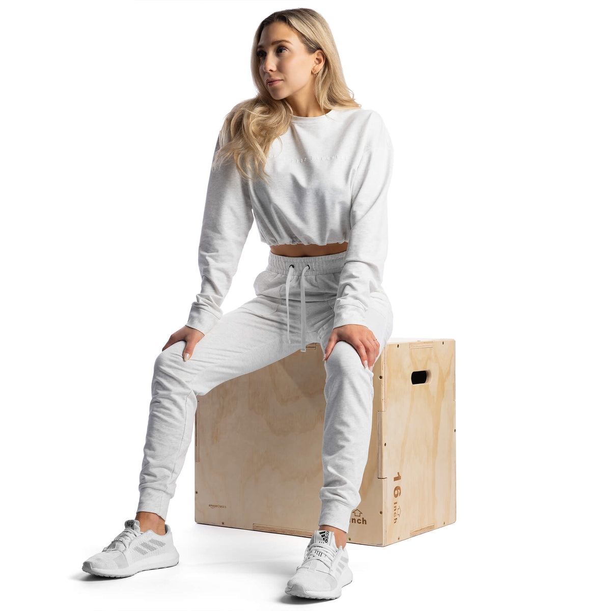 Jogging Cosy - Blanc Chiné