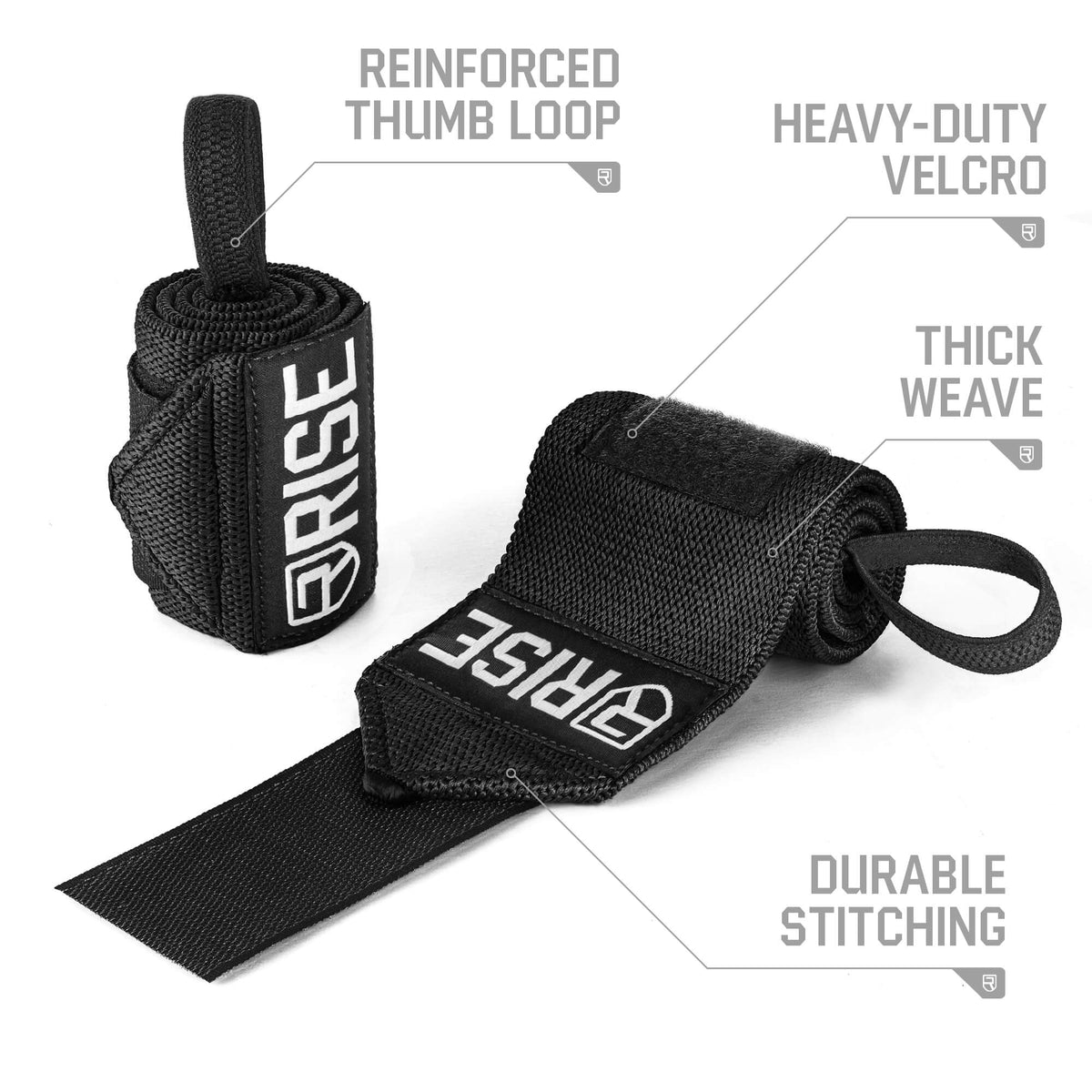 18&quot; Wrist Wraps - Black Optic