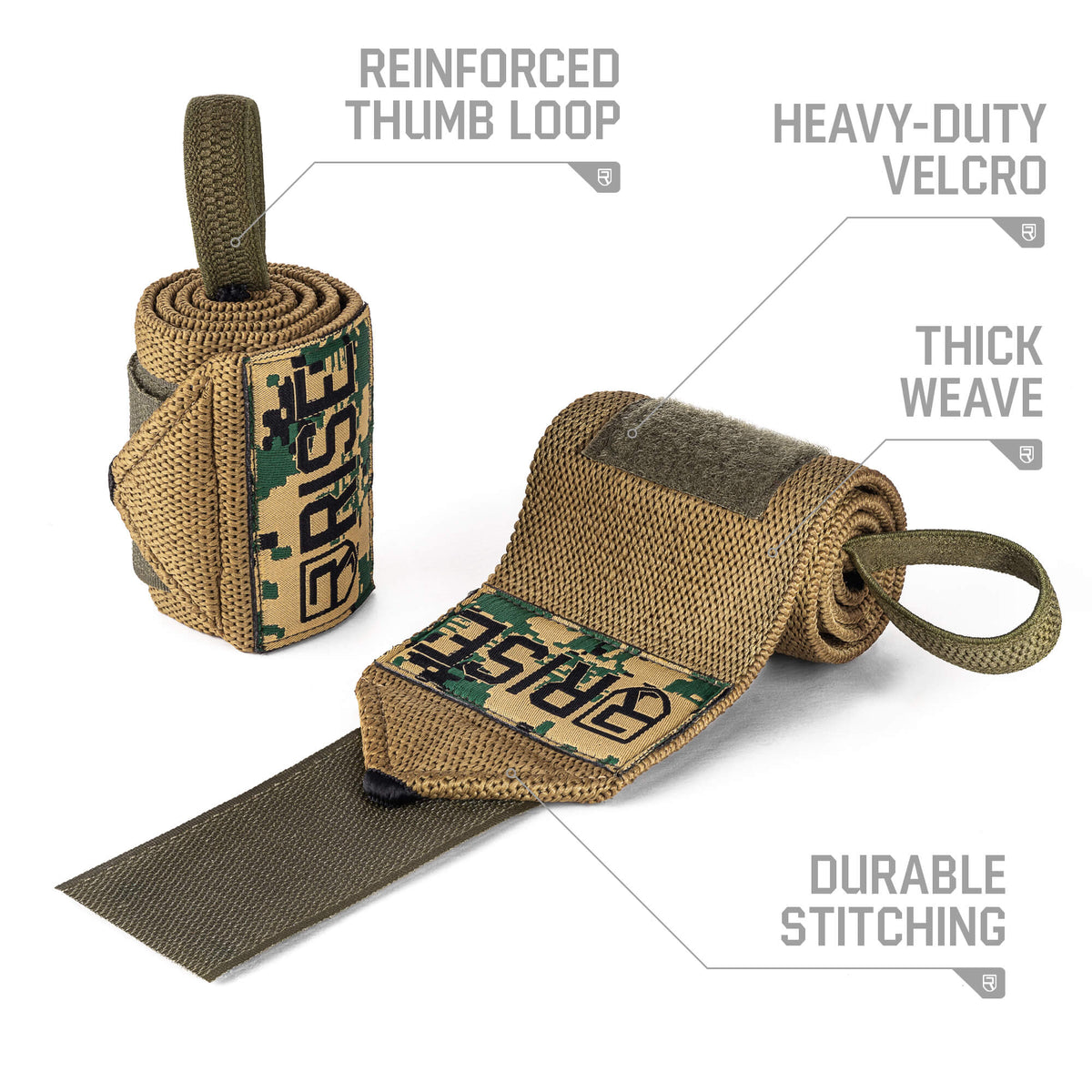 18&quot; Wrist Wraps – Digital Camo (Limited Edition)