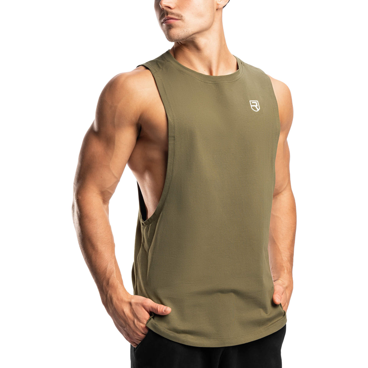 Elemental Tank Top - Army Green