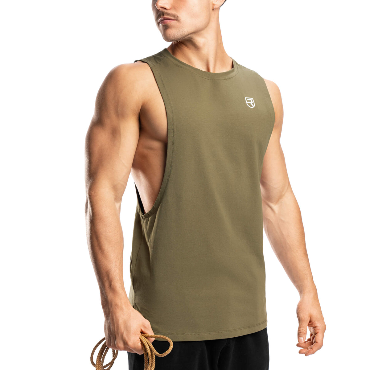 Elemental Tank Top - Army Green