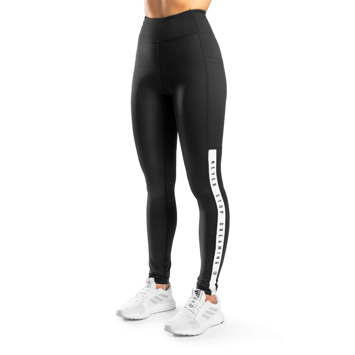 Legging taille haute avec poches NSD - Noir