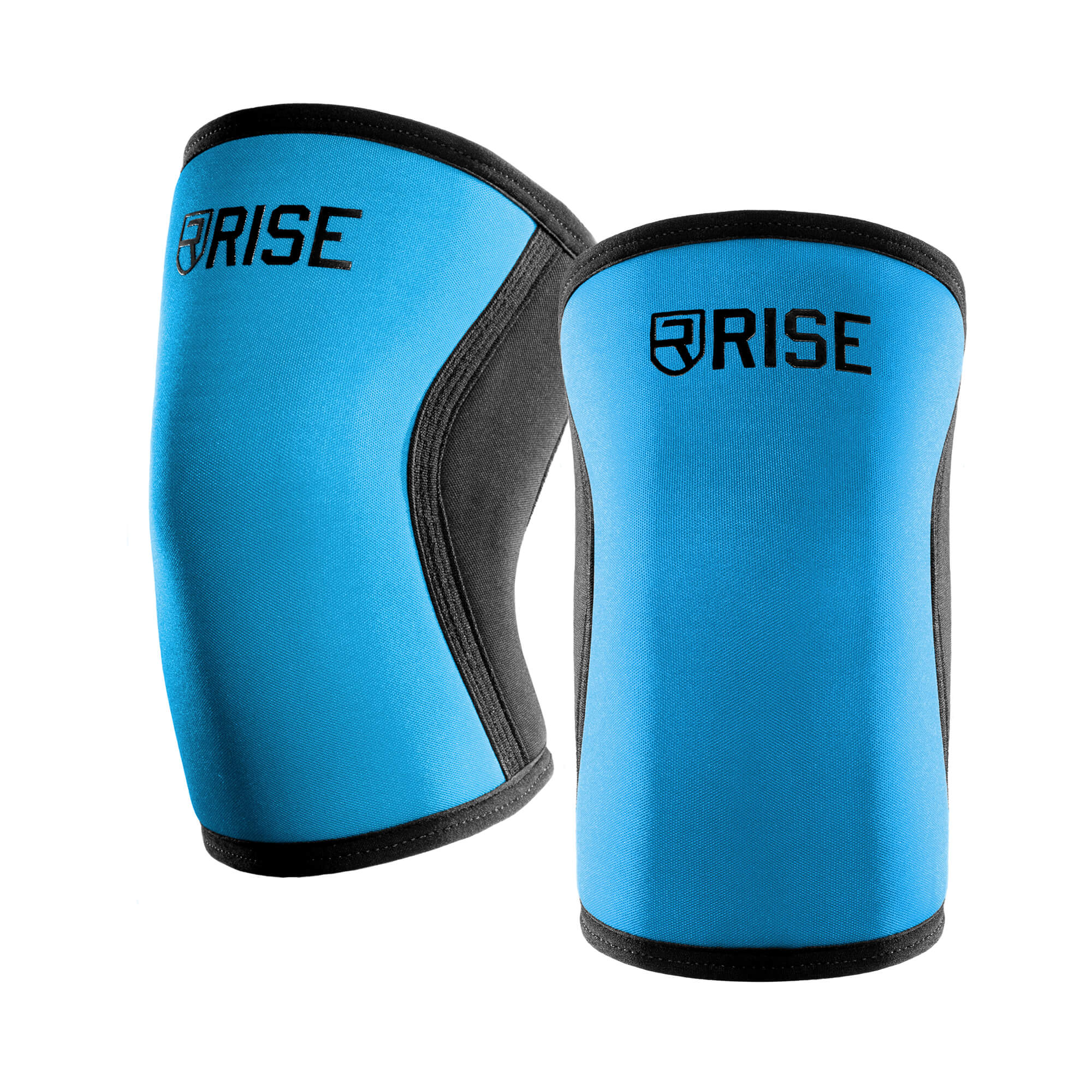 7mm Knee Sleeves (25cm) - Blue - Rise Canada